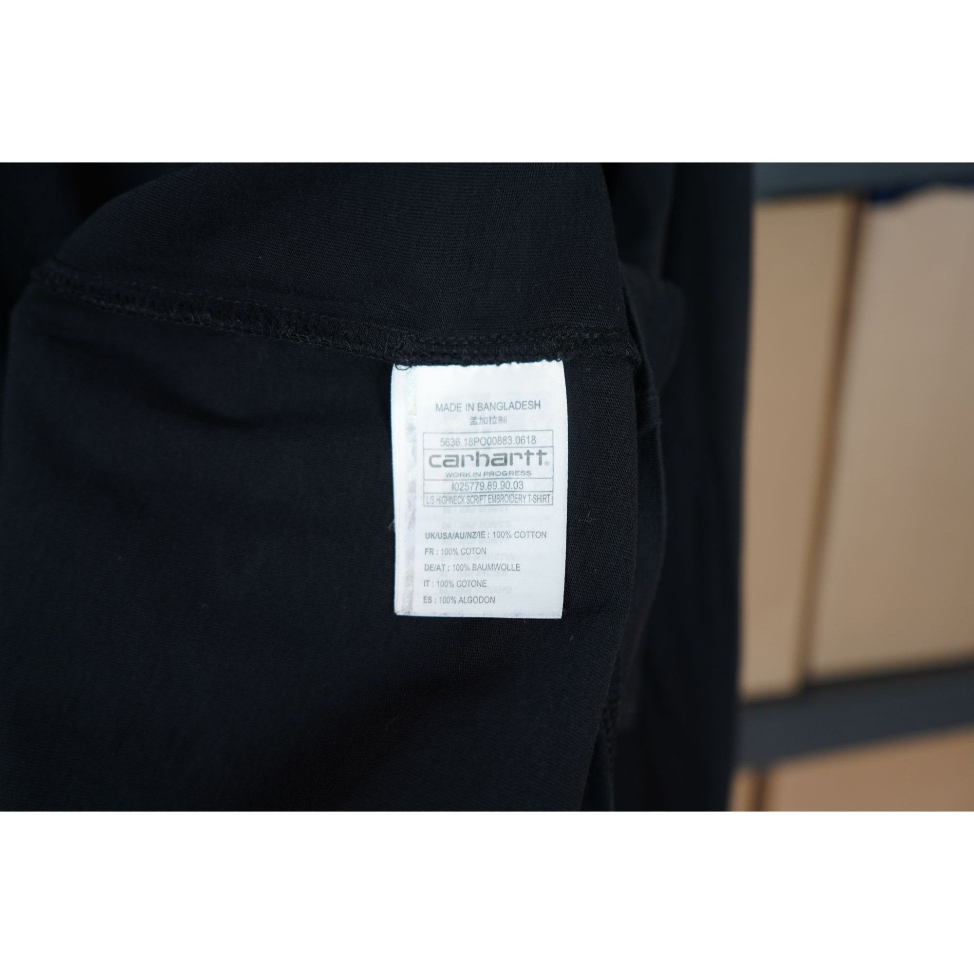 Carhartt Wip Carhartt WIP Highneck Script L/S Mens L Tshirt #378 Size US L / EU 52-54 / 3 - 6 Thumbnail