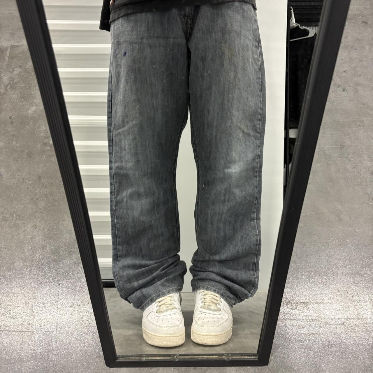 Vintage Crazy Vintage Y2K/2000s Super Baggy Wideleg Relaxed Skater Dark Wash Denim Jeans! Size US 36 / EU 52 - 1 Thumbnail