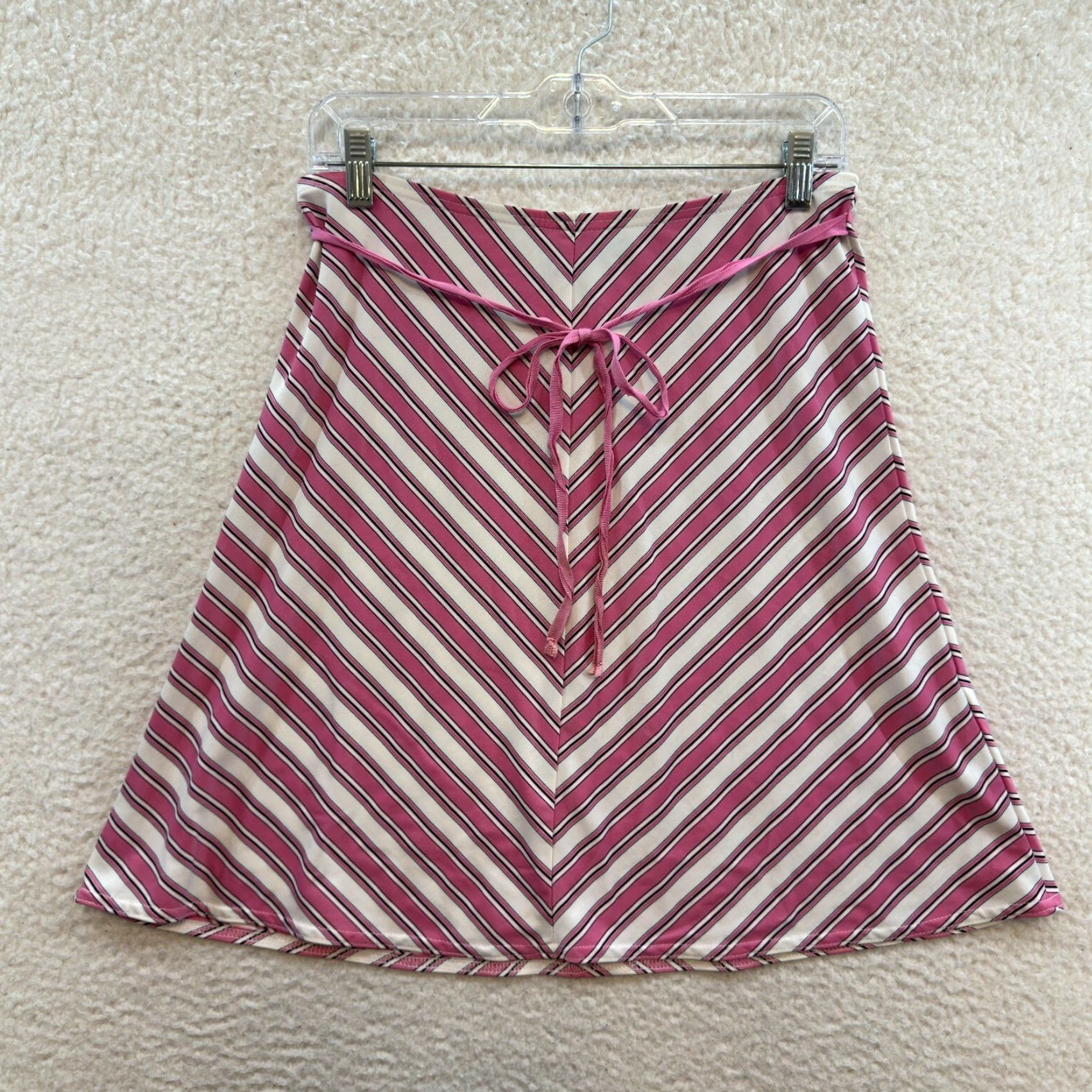 Pinko VINTAGE 90s Y2K Midi Skirt S Pink Slinky Stretch Fairy Grunge Whimsigoth Size 28" / US 6 / IT 42 - 2 Thumbnail