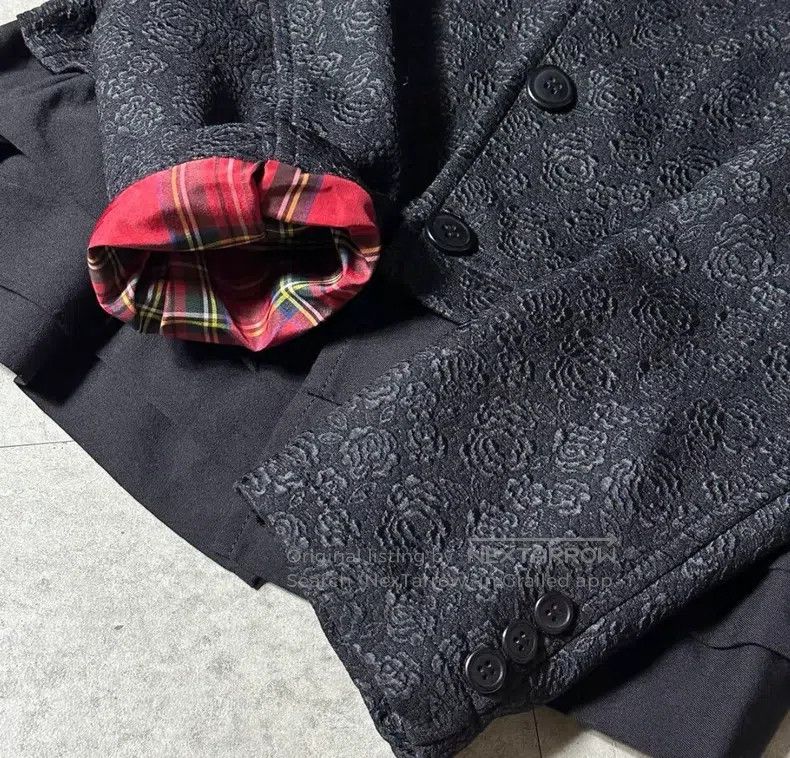 Comme des Garcons Comme Des Garcons Round-neck floral embroidered wool jacke Size M / US 6-8 / IT 42-44 - 8 Thumbnail