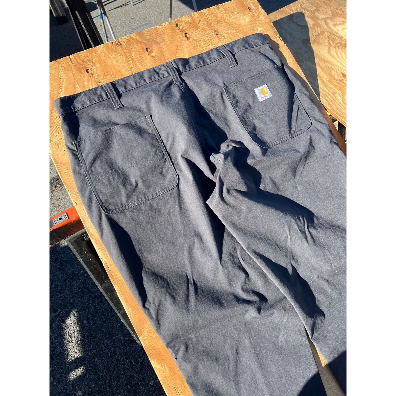 Carhartt Carhartt Relaxed Fit Gray Canvas Work Pants Mens 40x32 Size US 40 / EU 56 - 8 Thumbnail