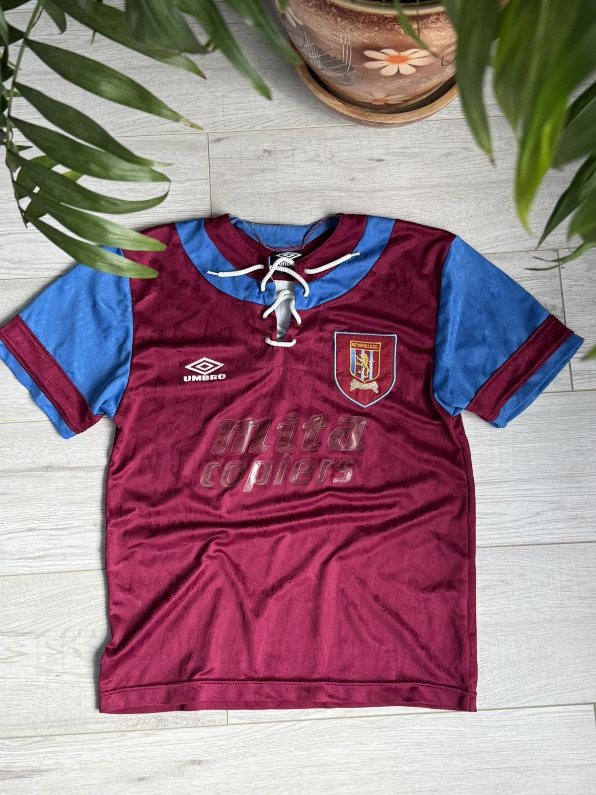 Umbro × Vintage Vintage Aston Villa 1992 kit Umbro jersey shirt Size US S / EU 44-46 / 1 - 1 Thumbnail