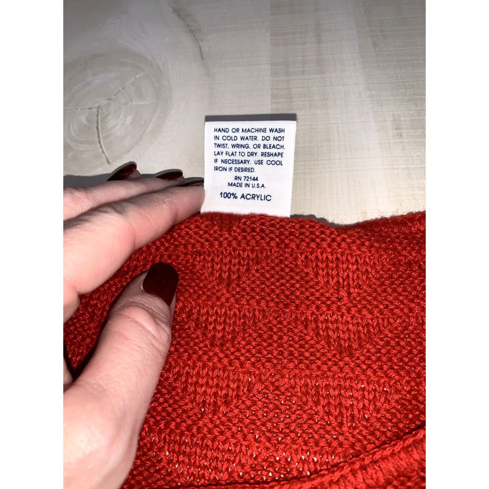 Nautica VINTAGE Sweaters USA Inc. Red Sailboat Knit Top Nautical Casual Sleeveless Round Neck Pullover 90s Women L Red Knit 80s-90s NWT Size L / US 10 / IT 46 - 3 Thumbnail