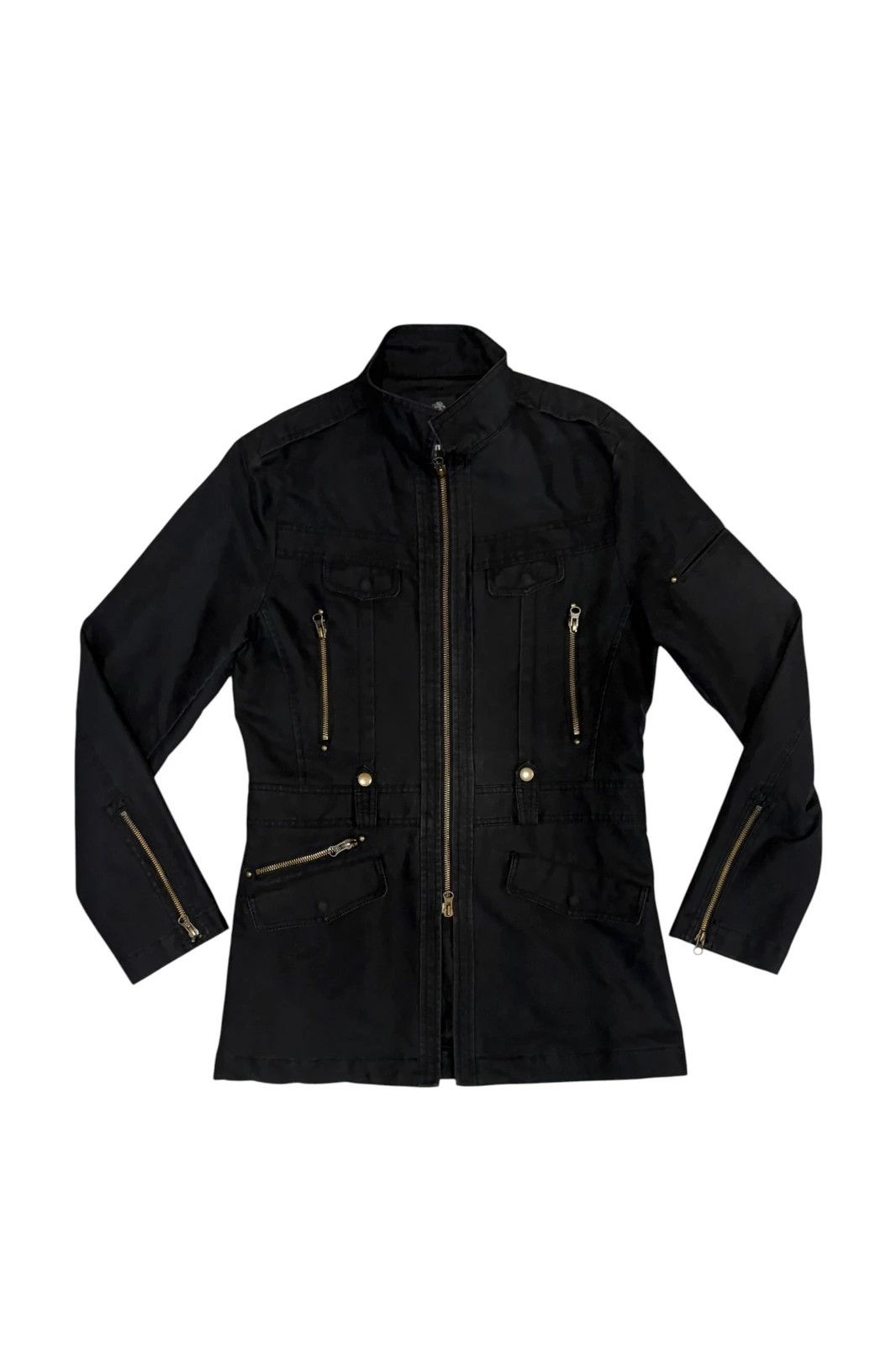 semanticdesign Semantic Design black multizip millitary coat Size US M / EU 48-50 / 2 - 1 Thumbnail