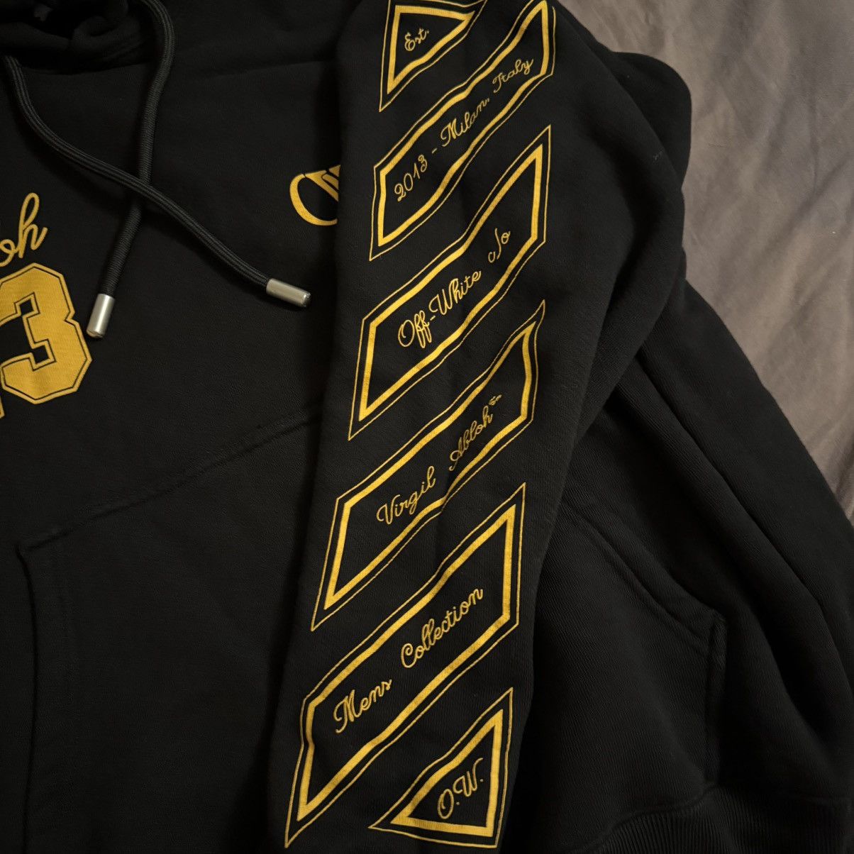 Off-White Off-White SS24 “23” Logo Oversized Pullover Hoodie – Black Size US S / EU 44-46 / 1 - 2 Thumbnail
