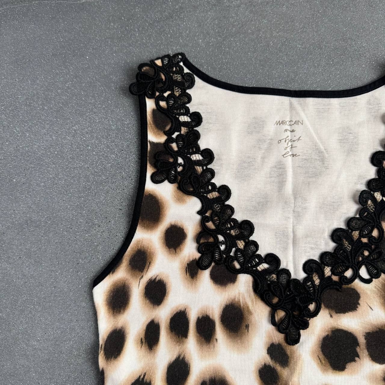 Japanese Brand × Vintage Marc Cain Vintage Leopard Sexy Tank Top Size S / US 4 / IT 40 - 2 Thumbnail