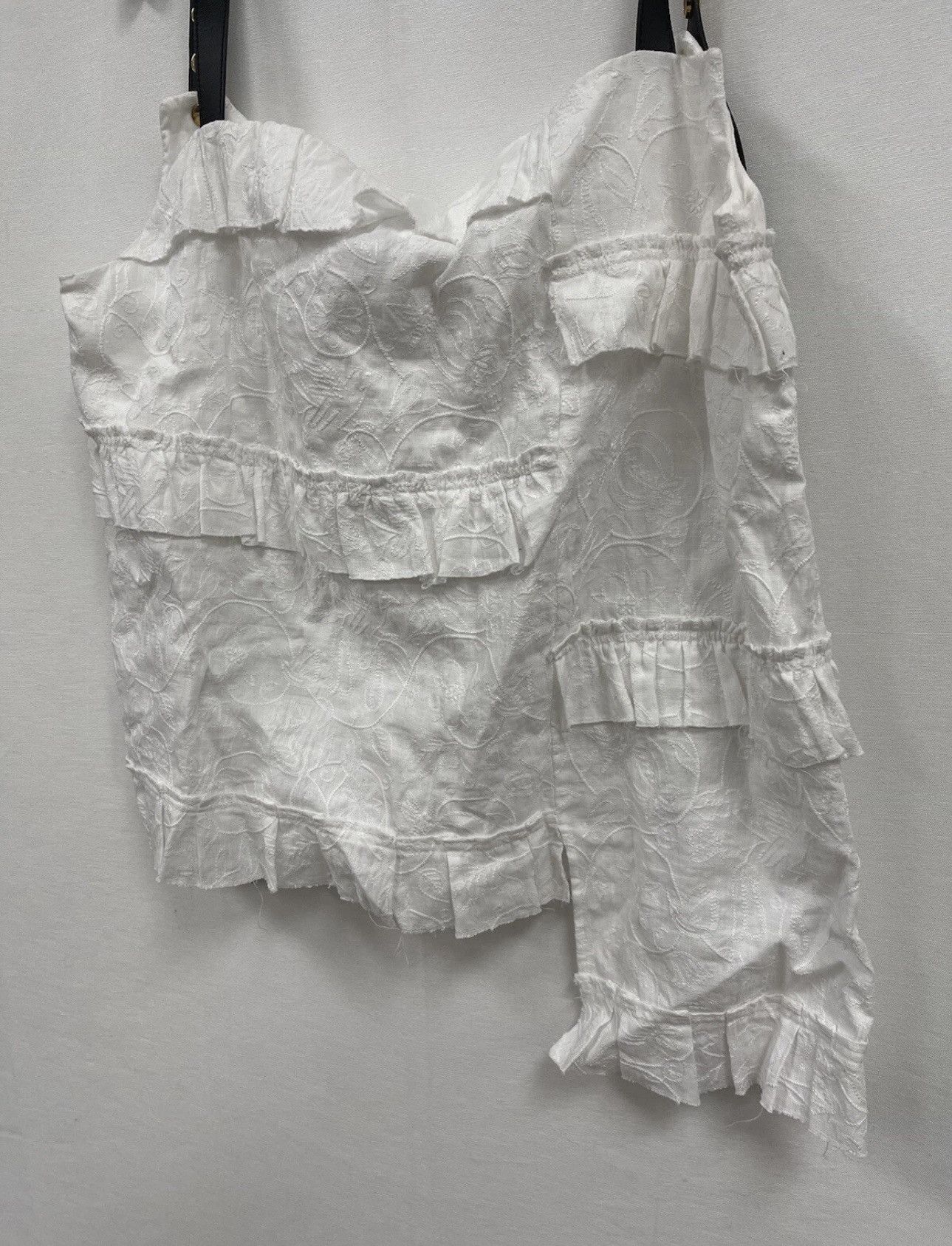 Loewe LOEWE Broderie Anglaise Ruffle Camisole, White size 44 FR Size L / US 10 / IT 46 - 5 Thumbnail
