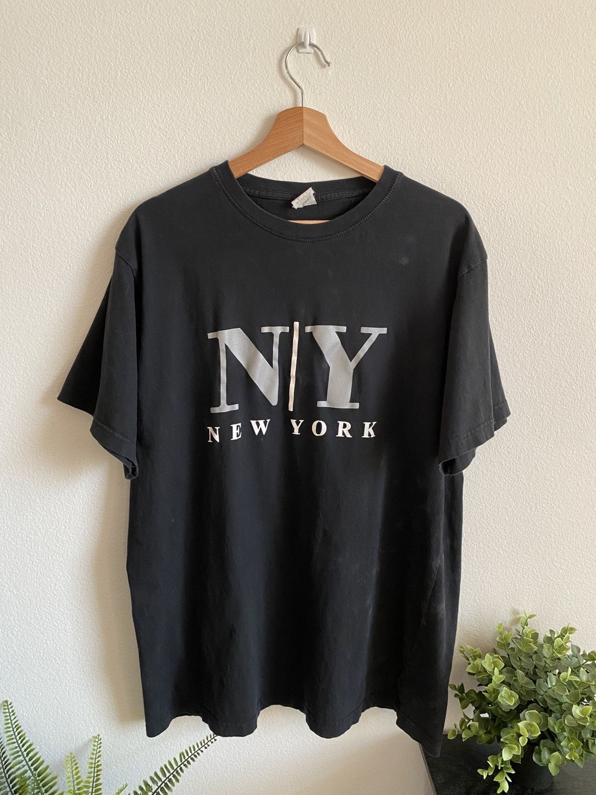 I Love NY Vintage NY Y2K Faded Black New York Tee Size US XL / EU 56 / 4 - 1 Thumbnail