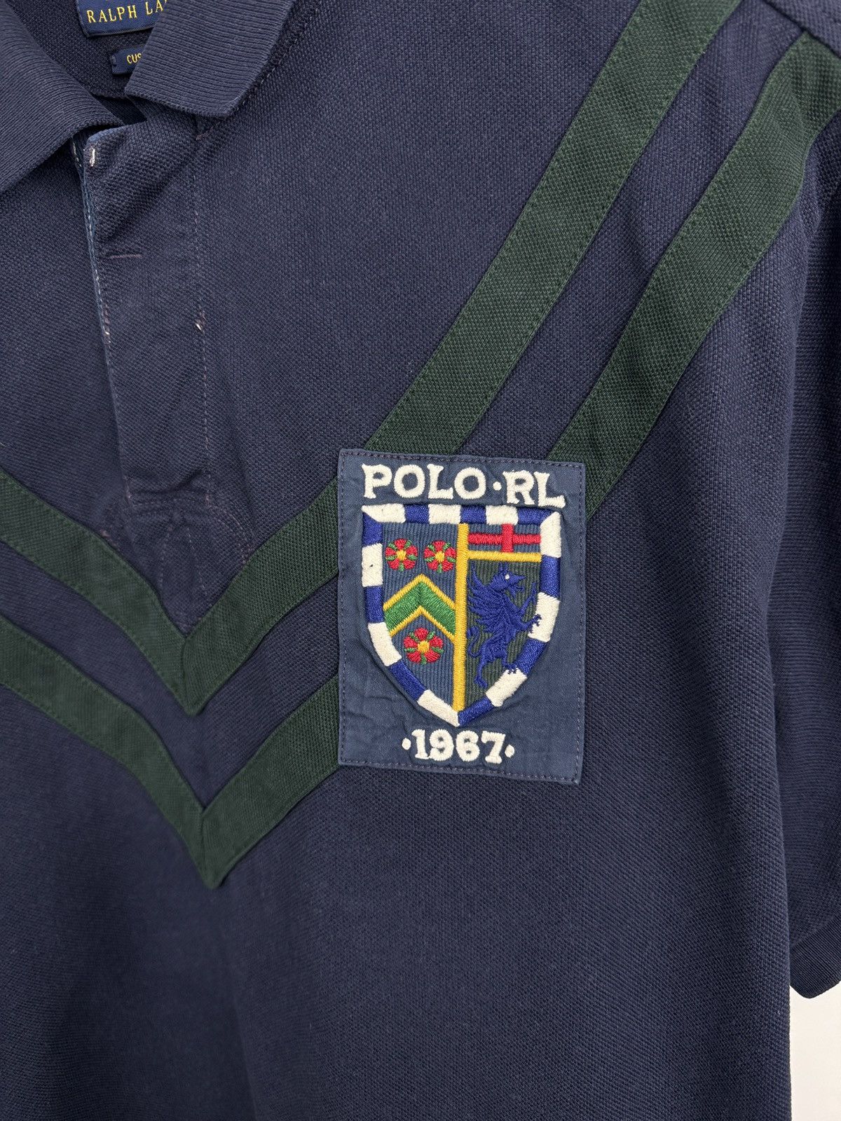 Polo Ralph Lauren 🇬🇧🏉 Polo Ralph Lauren 1967 Rugby Custom Fit Polo Chief Keef Size US XL / EU 56 / 4 - 6 Thumbnail