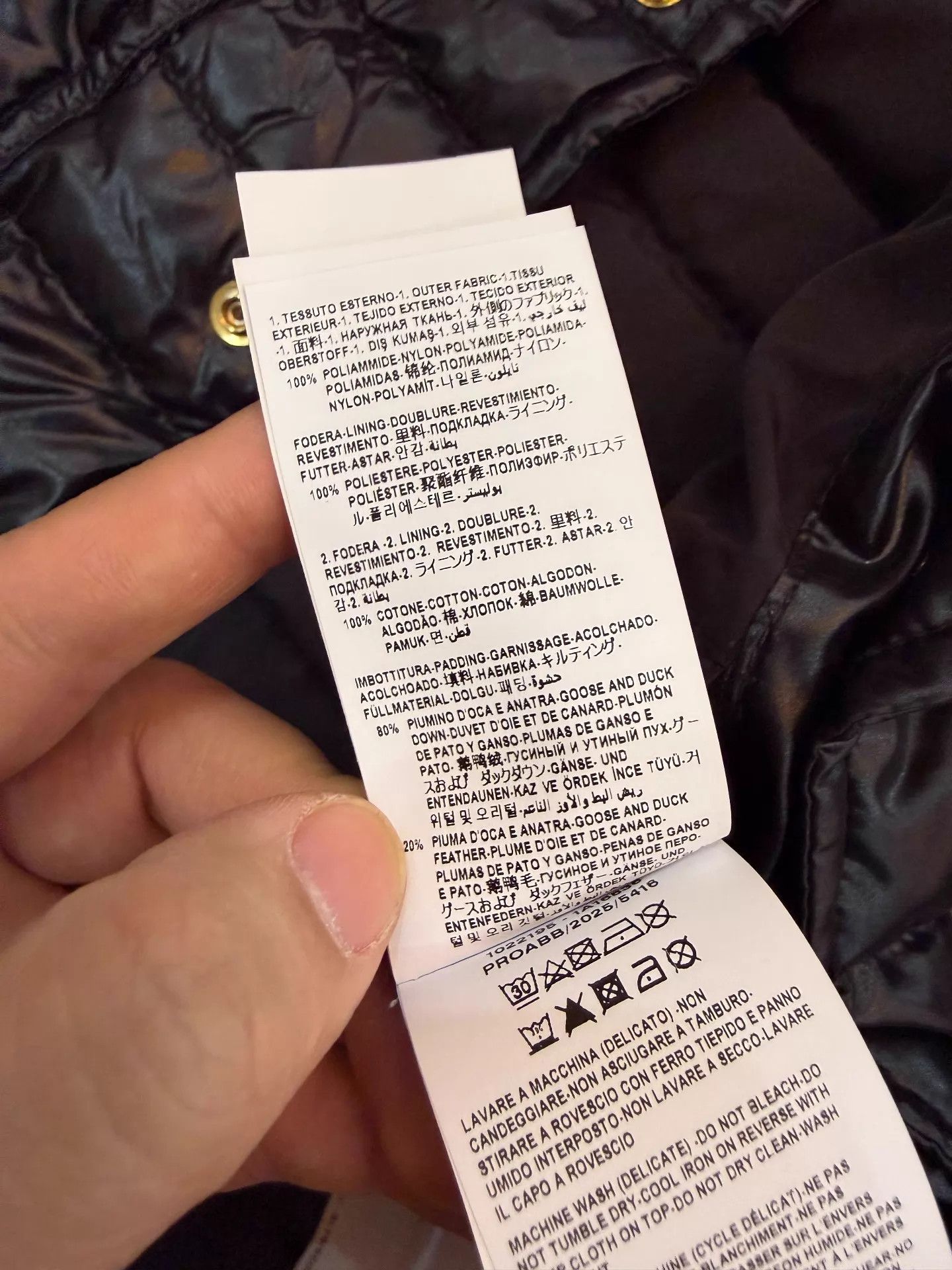 Versace Versace Black Down Jacket 50 (180/92A) Size US M / EU 48-50 / 2 - 6 Thumbnail