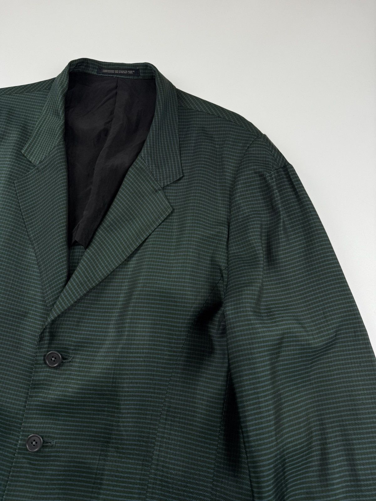 Yohji Yamamoto Yohji Yamamoto Pour Homme S/S’97 Striped Oversized Jacket Size US M / EU 48-50 / 2 - 5 Thumbnail