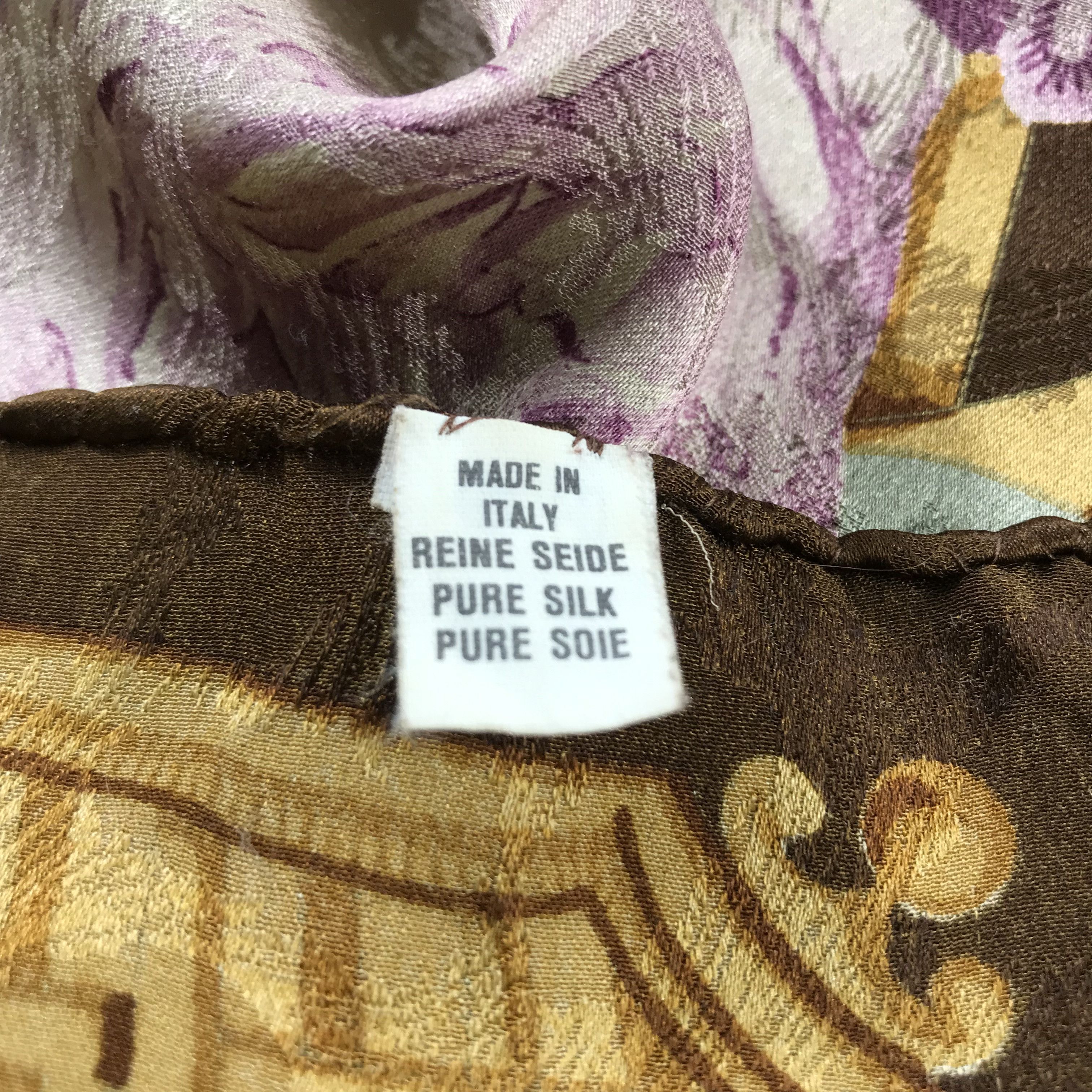 Vintage Yukiko Hanai Floral Silk Scarf M145 Size ONE SIZE - 5 Thumbnail