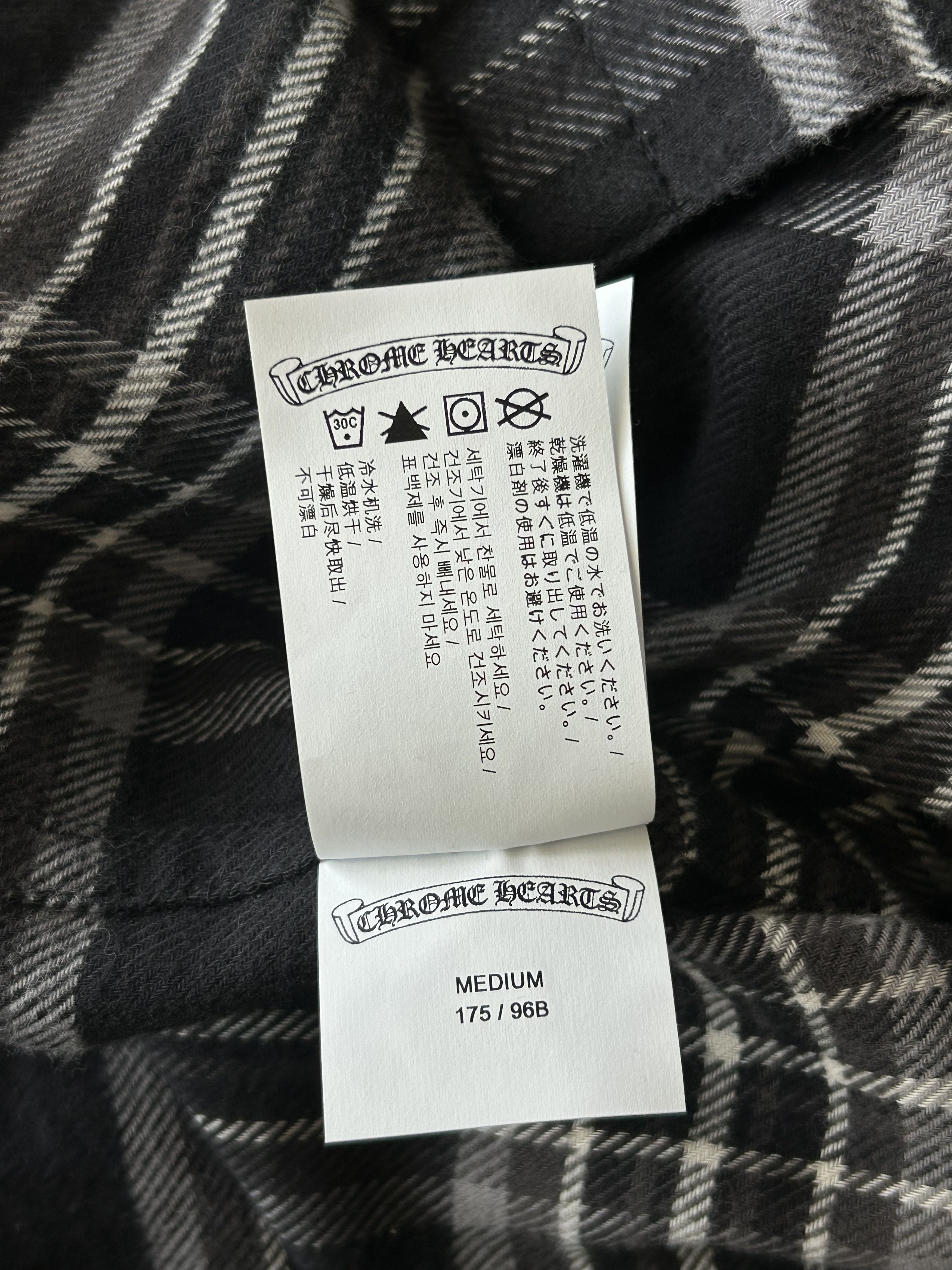 Chrome Hearts Chrome Hearts Black & Grey Plaid Jacket Size US M / EU 48-50 / 2 - 6 Thumbnail
