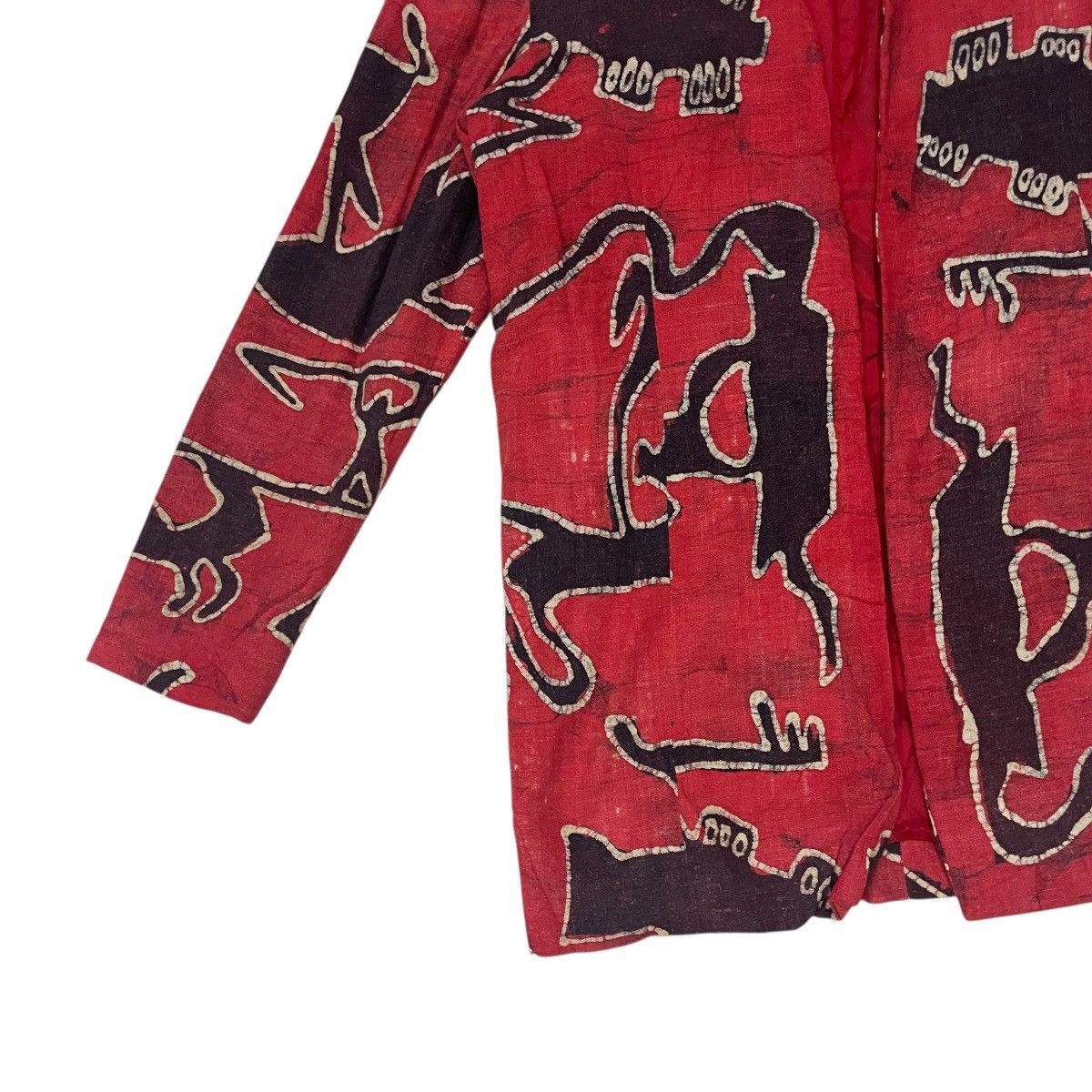 Japanese Brand Vintage Unknown Art Fullprint Coat Jacket Size M / US 6-8 / IT 42-44 - 3 Thumbnail