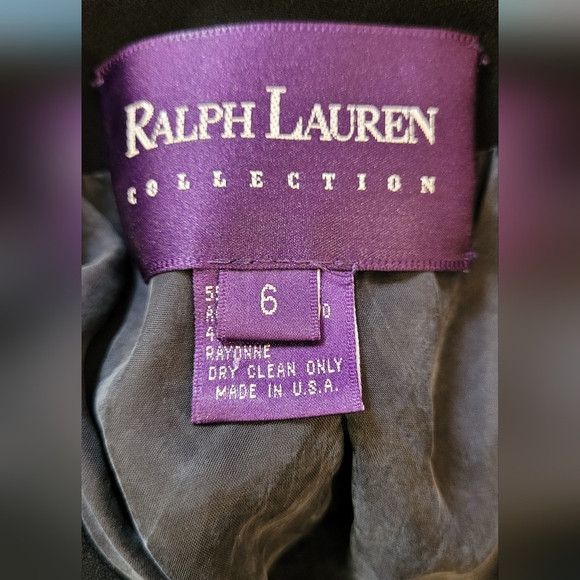 Ralph Lauren Purple Label Ralph Lauren Purple Label Vintage Black Blazer - Size 6 Size M / US 6-8 / IT 42-44 - 10 Thumbnail