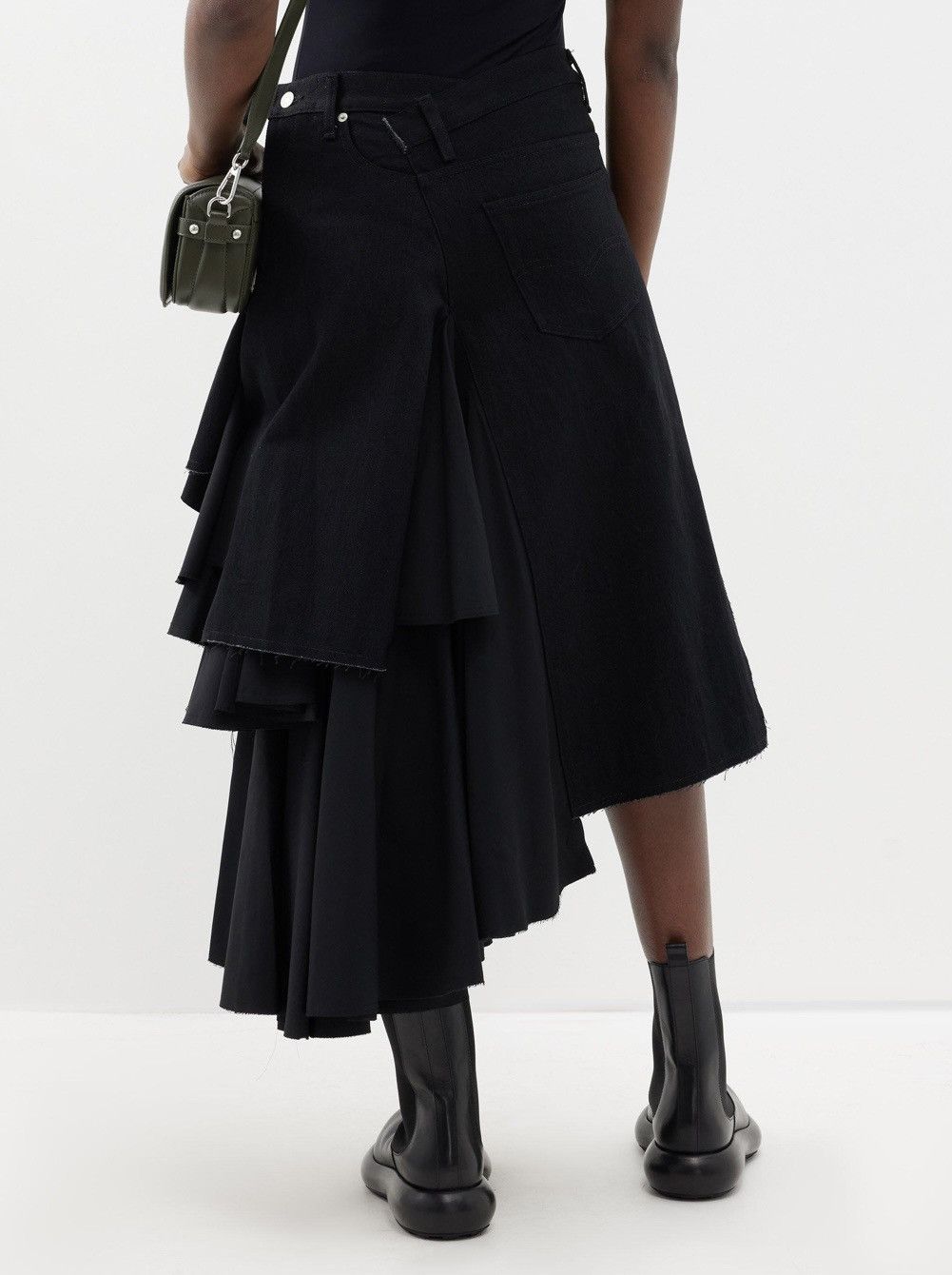 Junya Watanabe × Levi's Junya Watanabe AD2023 Levi's Edition Frill layered Skirt Size 28" / US 6 / IT 42 - 3 Thumbnail