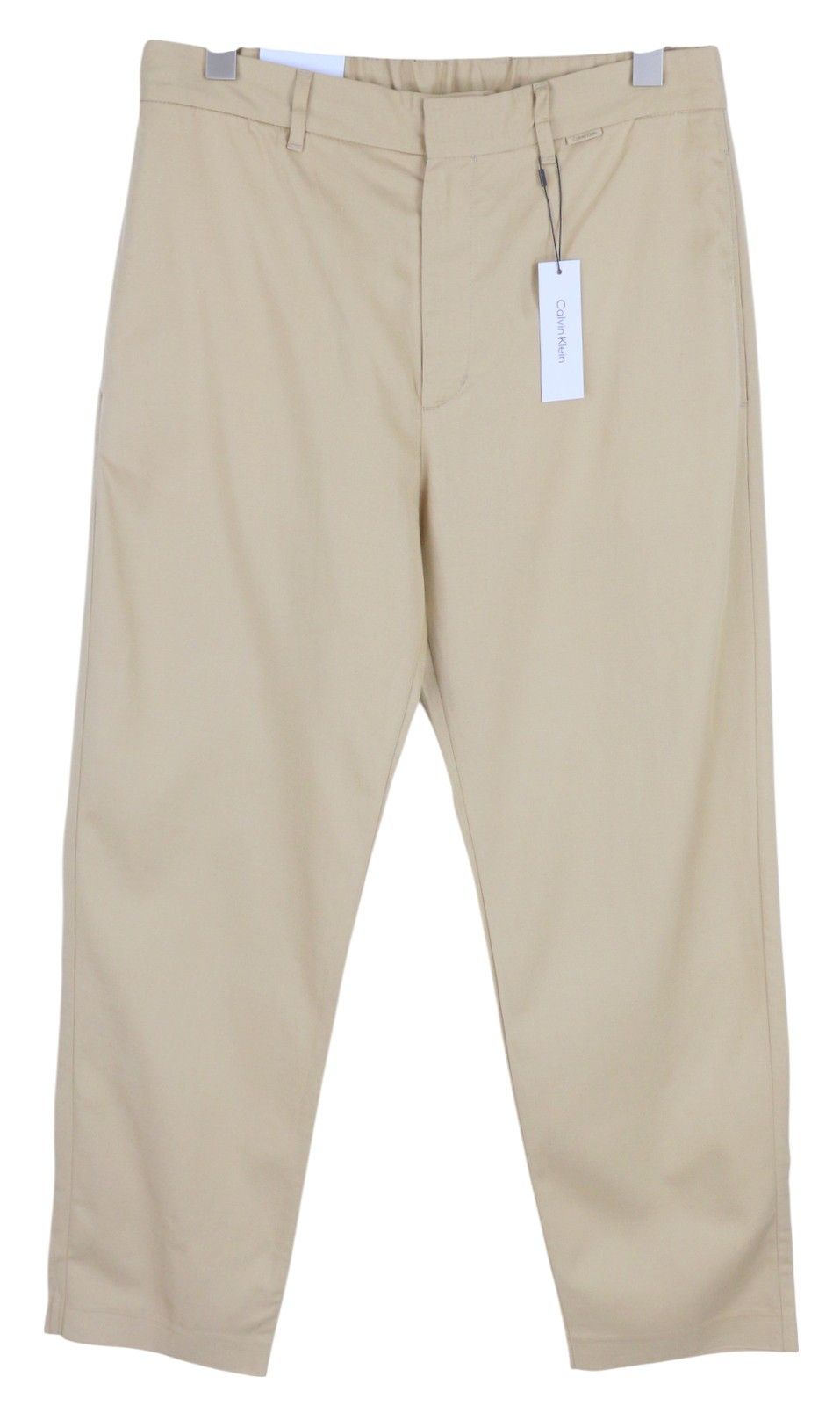 Calvin Klein DYED TENCEL TAPERED W31/L32 Brown Linen Trousers 85158 Size US 31 - 1 Thumbnail