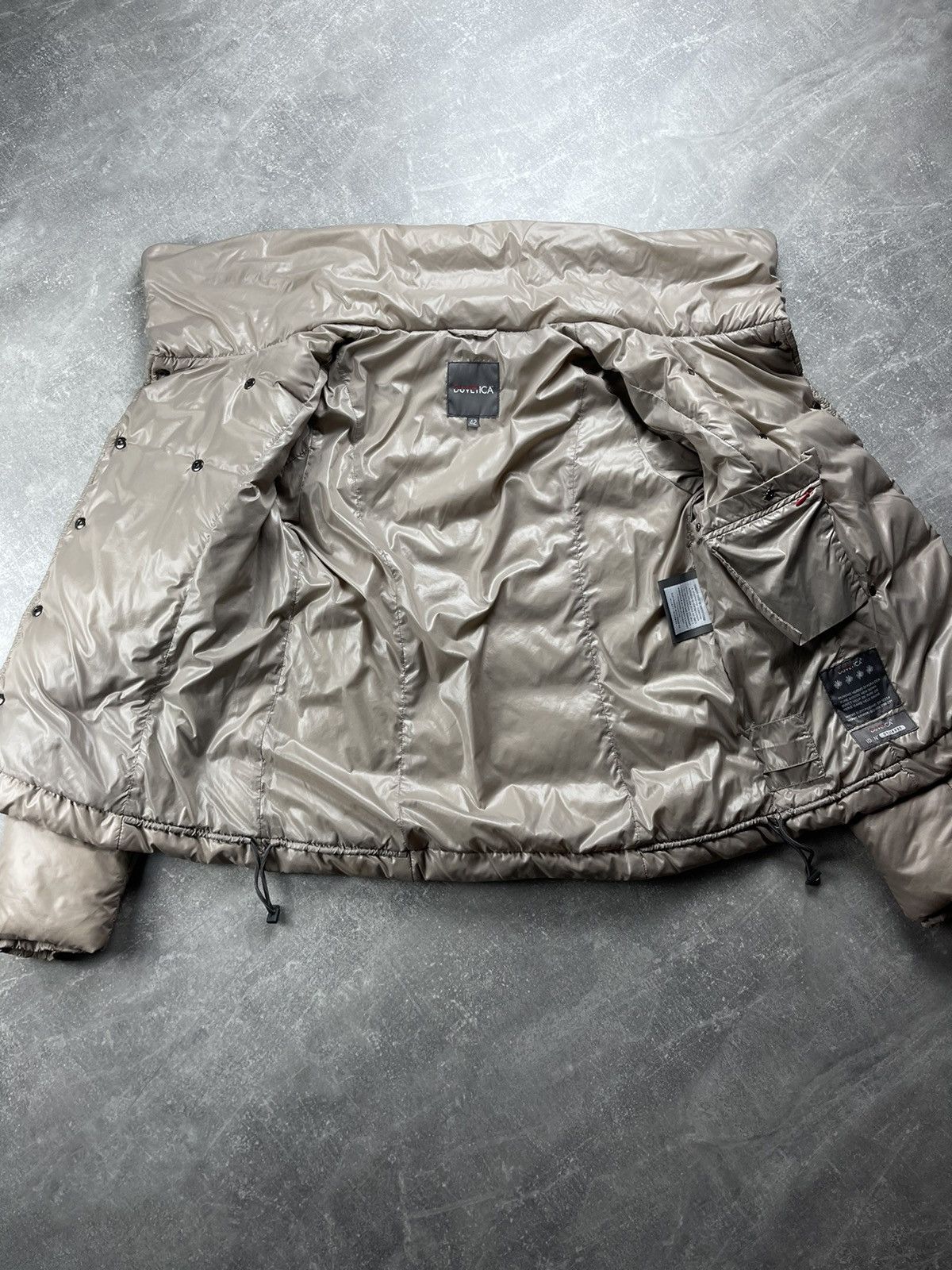 Duvetica Duvetica Lightweight Down Puffer Jacket Taupe Beige Size M / US 6-8 / IT 42-44 - 11 Thumbnail