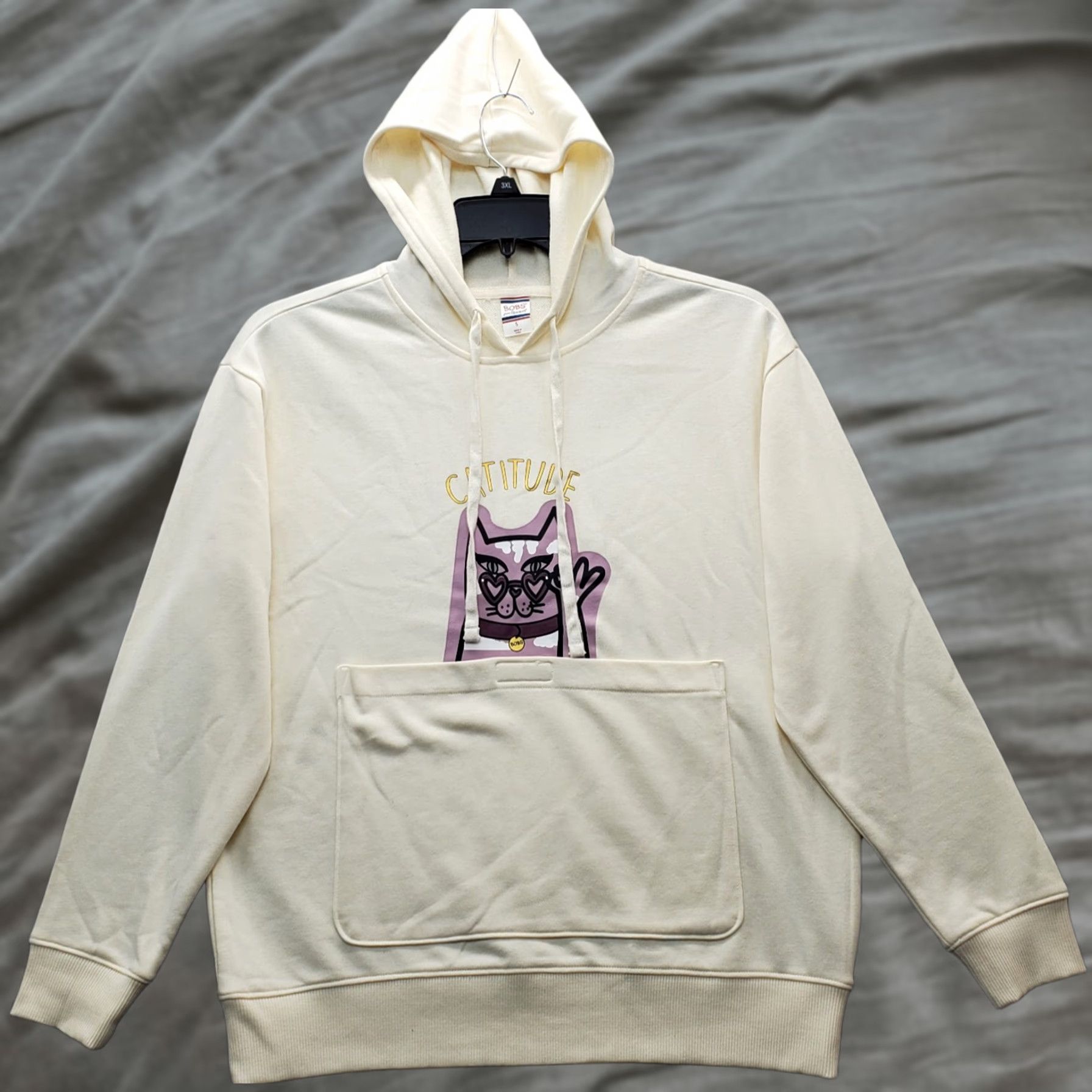 SKECHERS Skechers Hoodie Women S Tan Cat Print Pullover Hooded Ribbed Cuff & Hem Measurements Chest 20.5 Length 25.25 Size S / US 4 / IT 40 - 1 Thumbnail