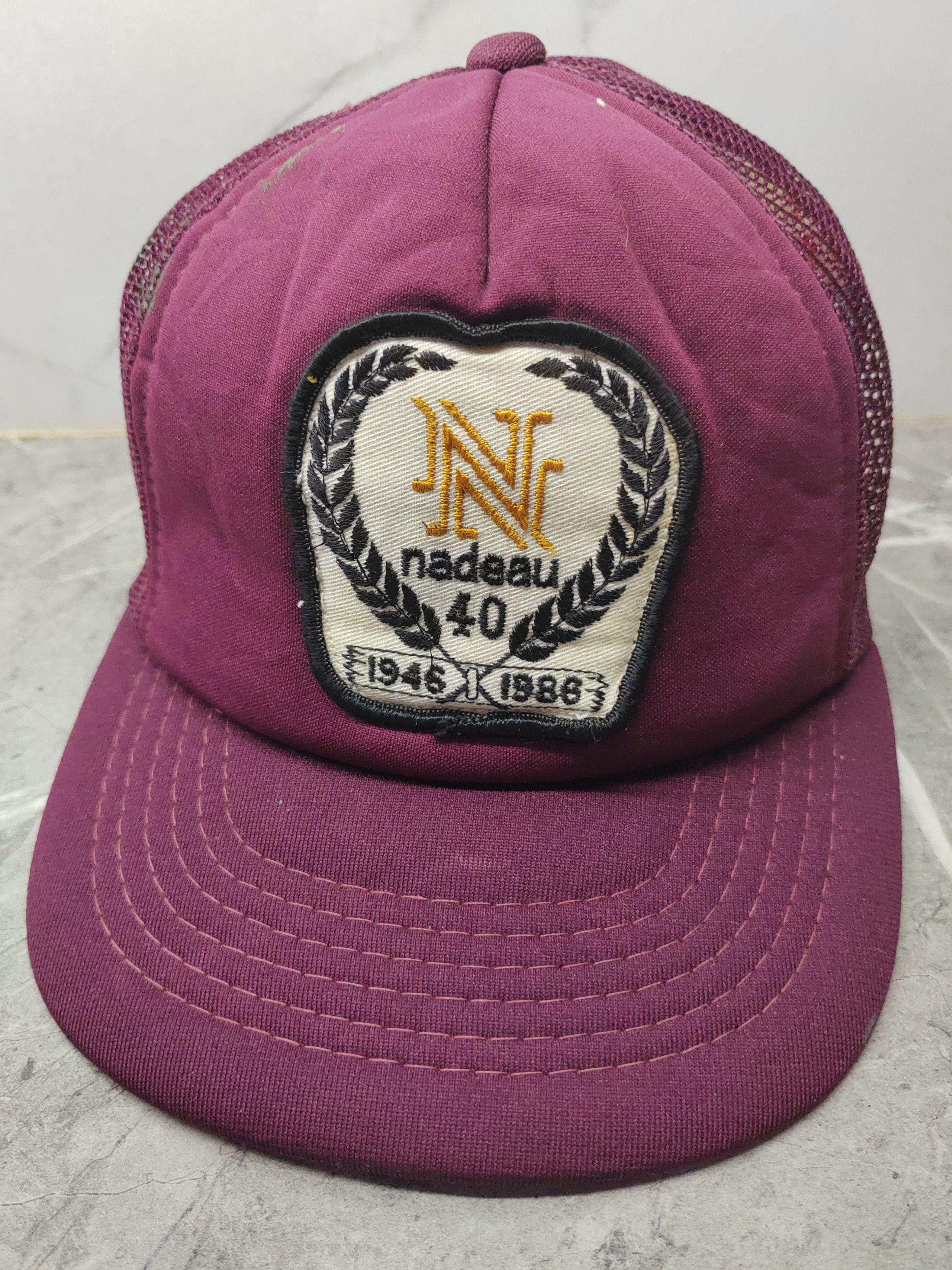 Vintage Vintage Nadeau Trucker Cap Hat Size ONE SIZE - 1 Thumbnail