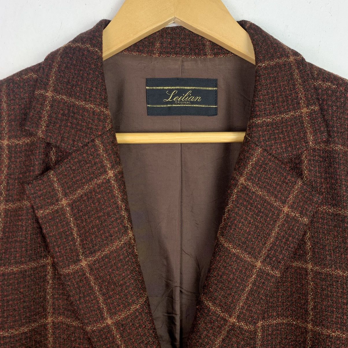 Designer × Vintage Vintage Chekered Blazer Jacket by Leilian Size US XL / EU 56 / 4 - 2 Thumbnail