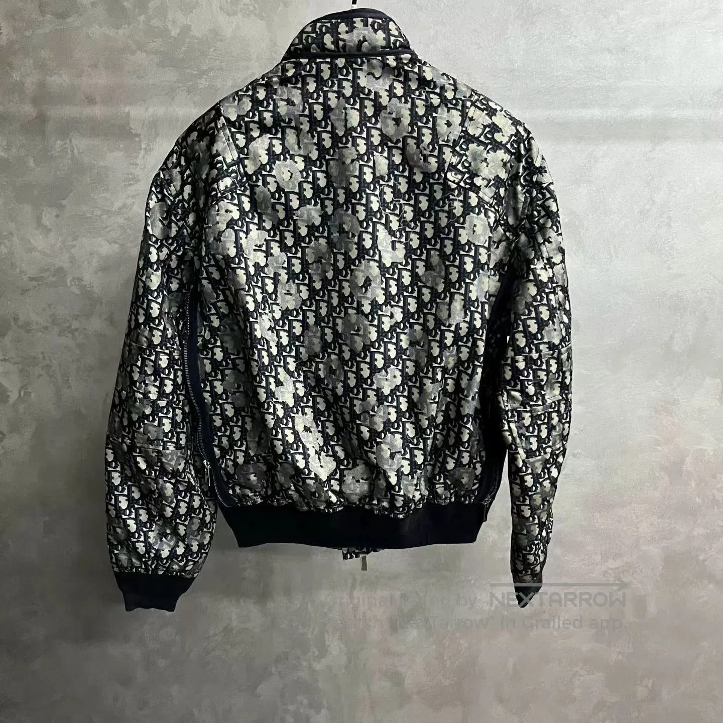 Dior dior blue printed long sleeve bomber jacket. Size US L / EU 52-54 / 3 - 5 Thumbnail