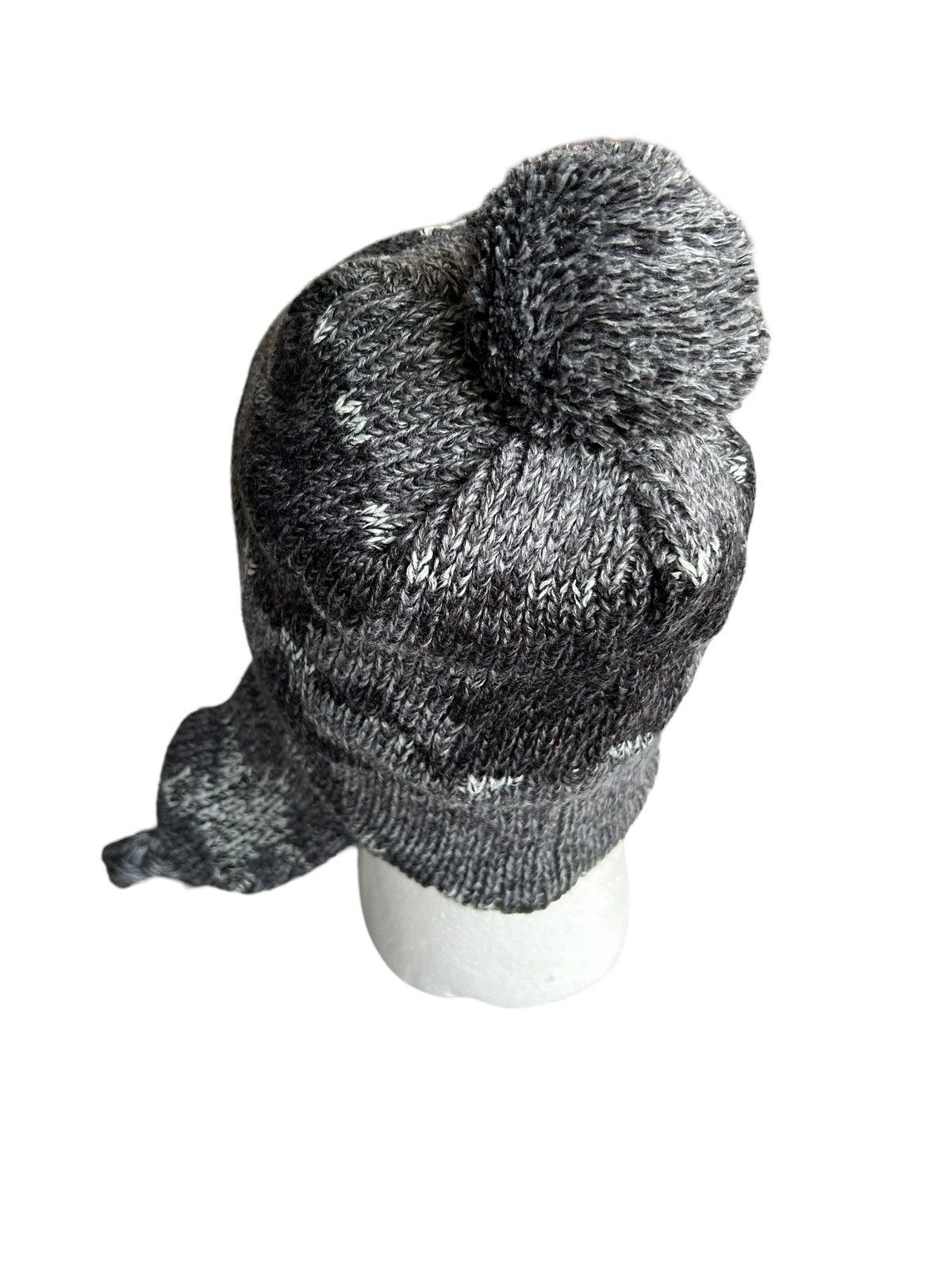 Japanese Brand Handmade Knitted Camo Beanie Hats Size ONE SIZE - 3 Thumbnail