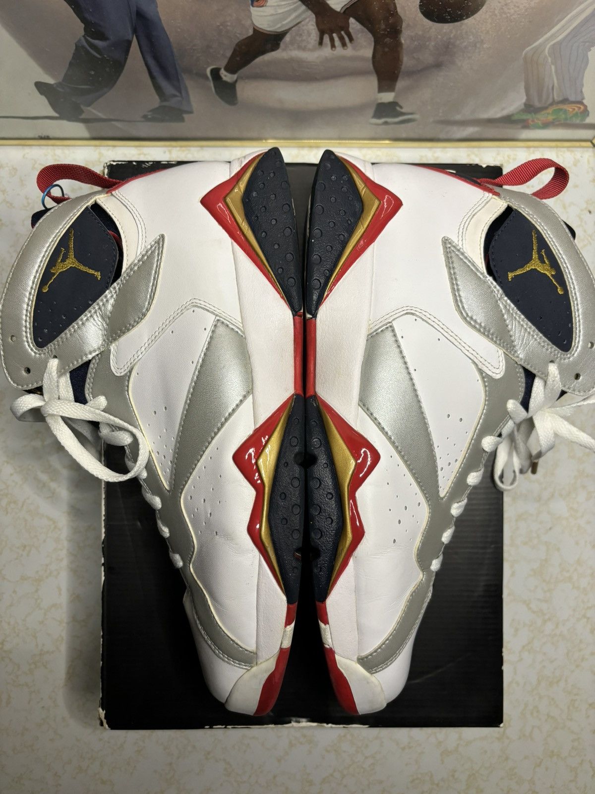 Jordan Brand Air Jordan 7 Retro 2012 Olympic 2012 Size US 11 / EU 44 - 4 Thumbnail