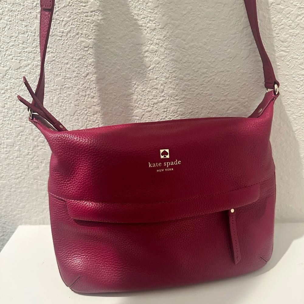Kate Spade Kate Spade Starla Grant Park Crossbody Shoulder Bag Red Plum Size ONE SIZE - 2 Thumbnail