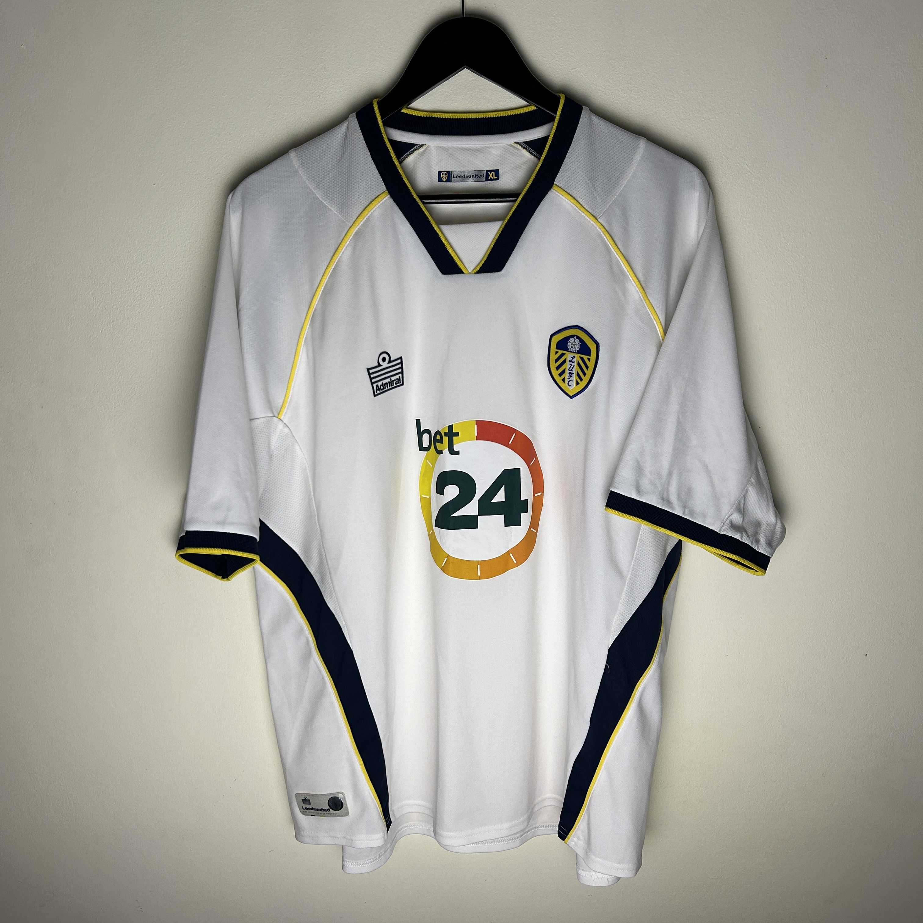 Vintage Leeds United Admiral 2006-07 Home Soccer Jersey Size US XL / EU 56 / 4 - 1 Thumbnail