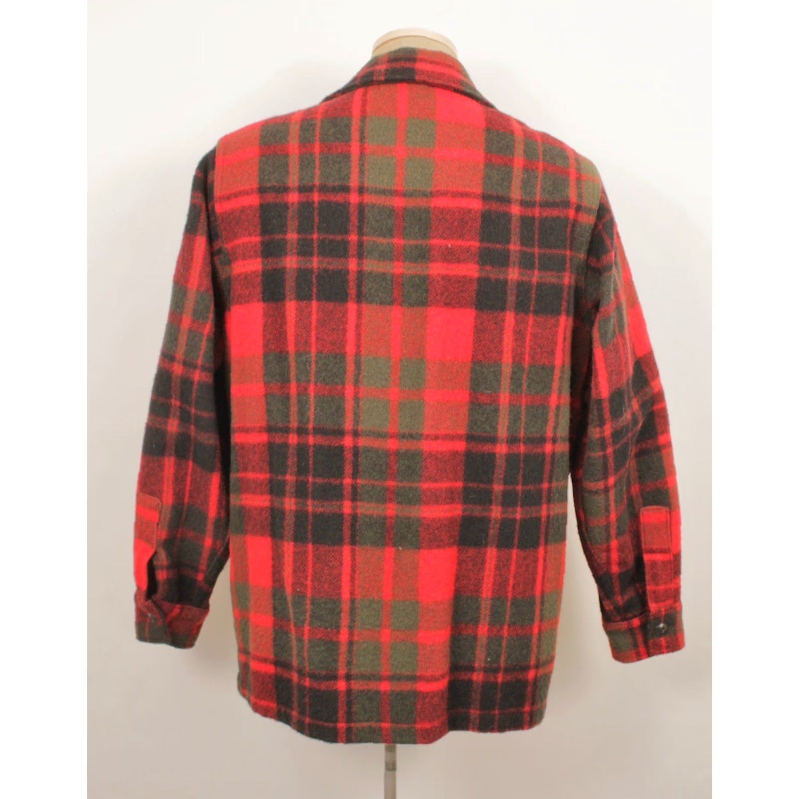 Vintage Woolrich Jacket Wool L 1970s Plaid Red Wool 2 Pocket VTG Mens Sz 42 Hunting Size US L / EU 52-54 / 3 - 2 Thumbnail