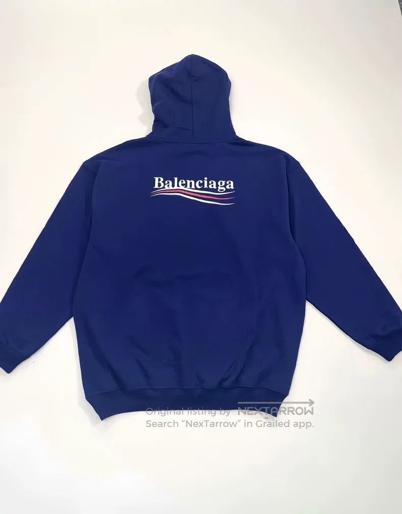 Balenciaga Balenciaga Coca-Cola embroidered hoodie classic blue Size US S / EU 44-46 / 1 - 1 Thumbnail