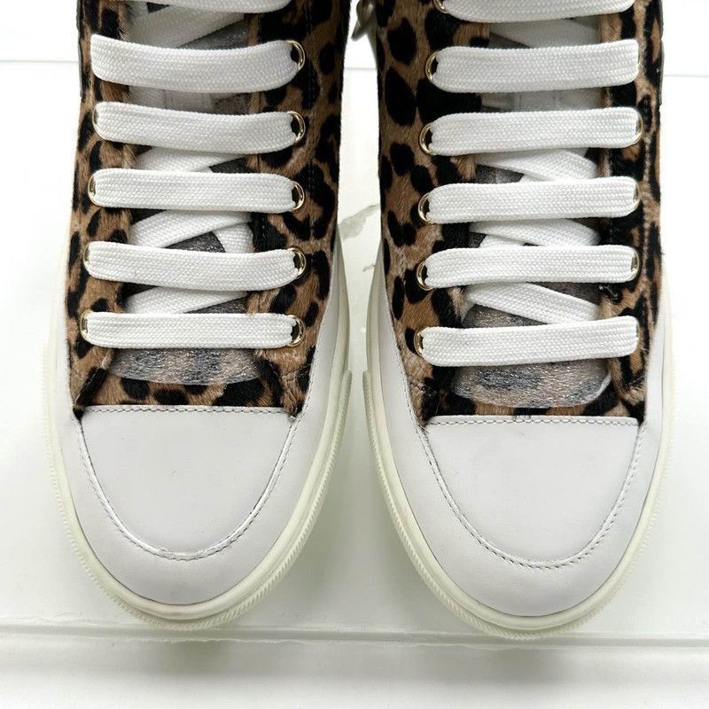 Louis Vuitton Louis Vuitton Stellar High-Top Sneakers with Leopard Print Size US 5 / EU 37 - 8 Thumbnail