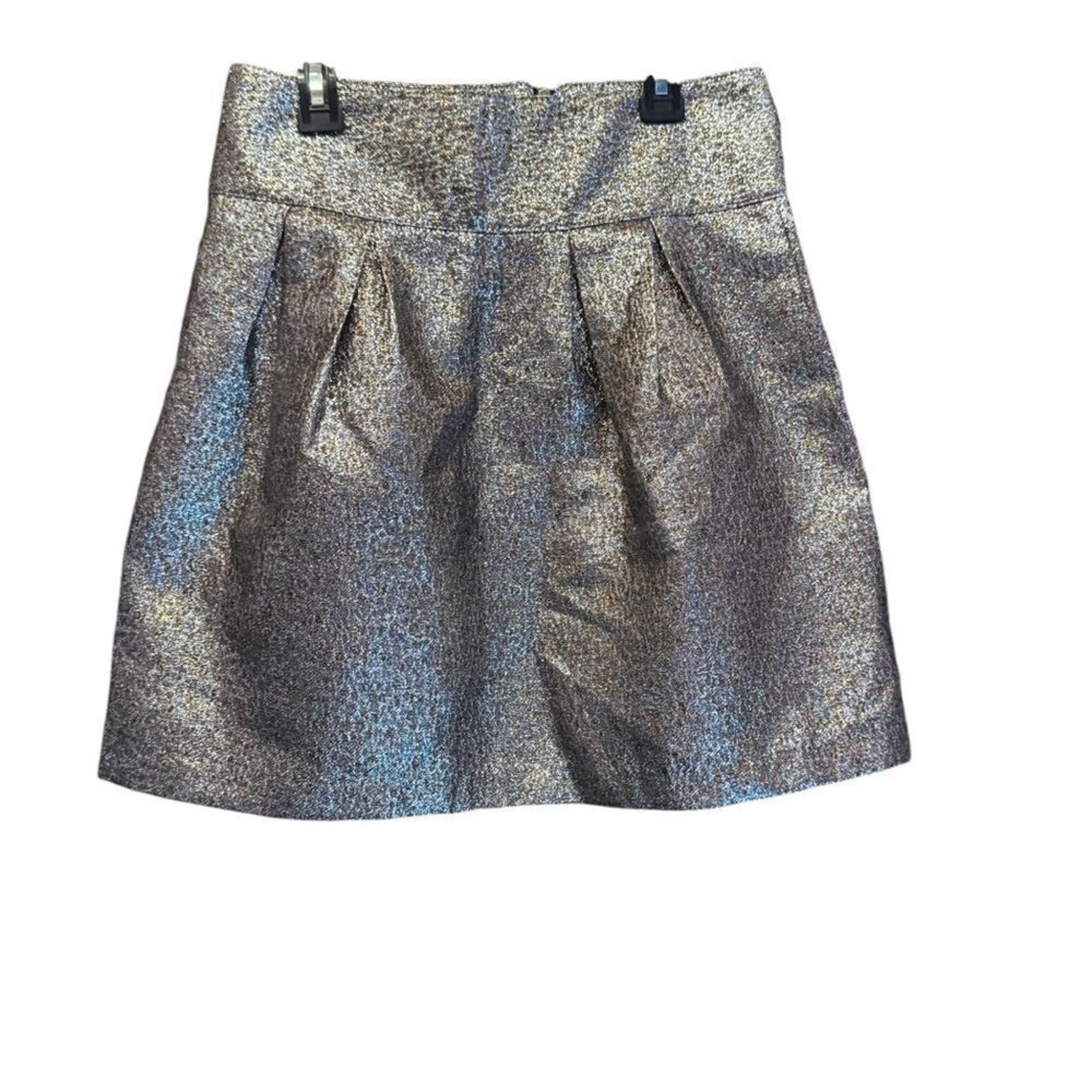 Designer 213Industry. Metallic Zipper Mini Skirt. Size Medium. Size 32" / US 10 / IT 46 - 1 Thumbnail