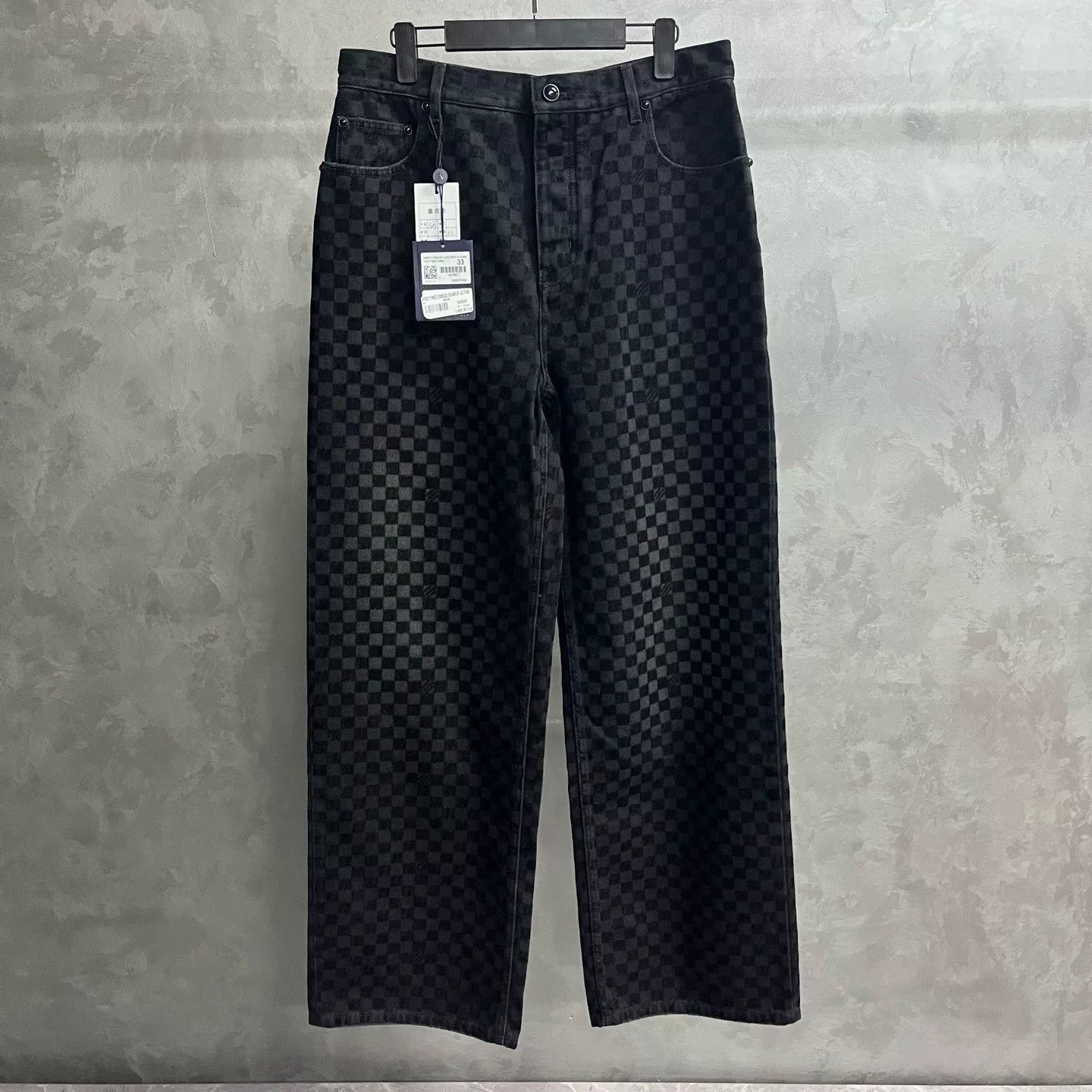 Louis Vuitton Louis Vuitton Denim Plaid Black Denim Jeans 28 Men Size US 28 / EU 44 - 1 Thumbnail