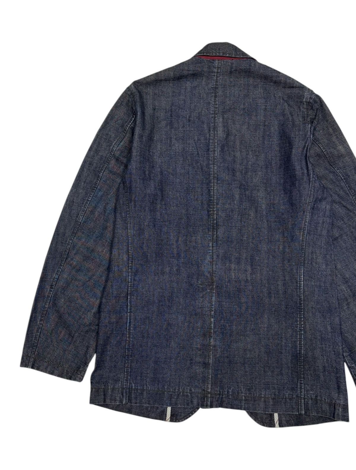 Issey Miyake 🔥RARE DENIM BLAZER JAPANESE UNIQLO KAPITAL ILSTLE DESIGN Size US M / EU 48-50 / 2 - 6 Thumbnail