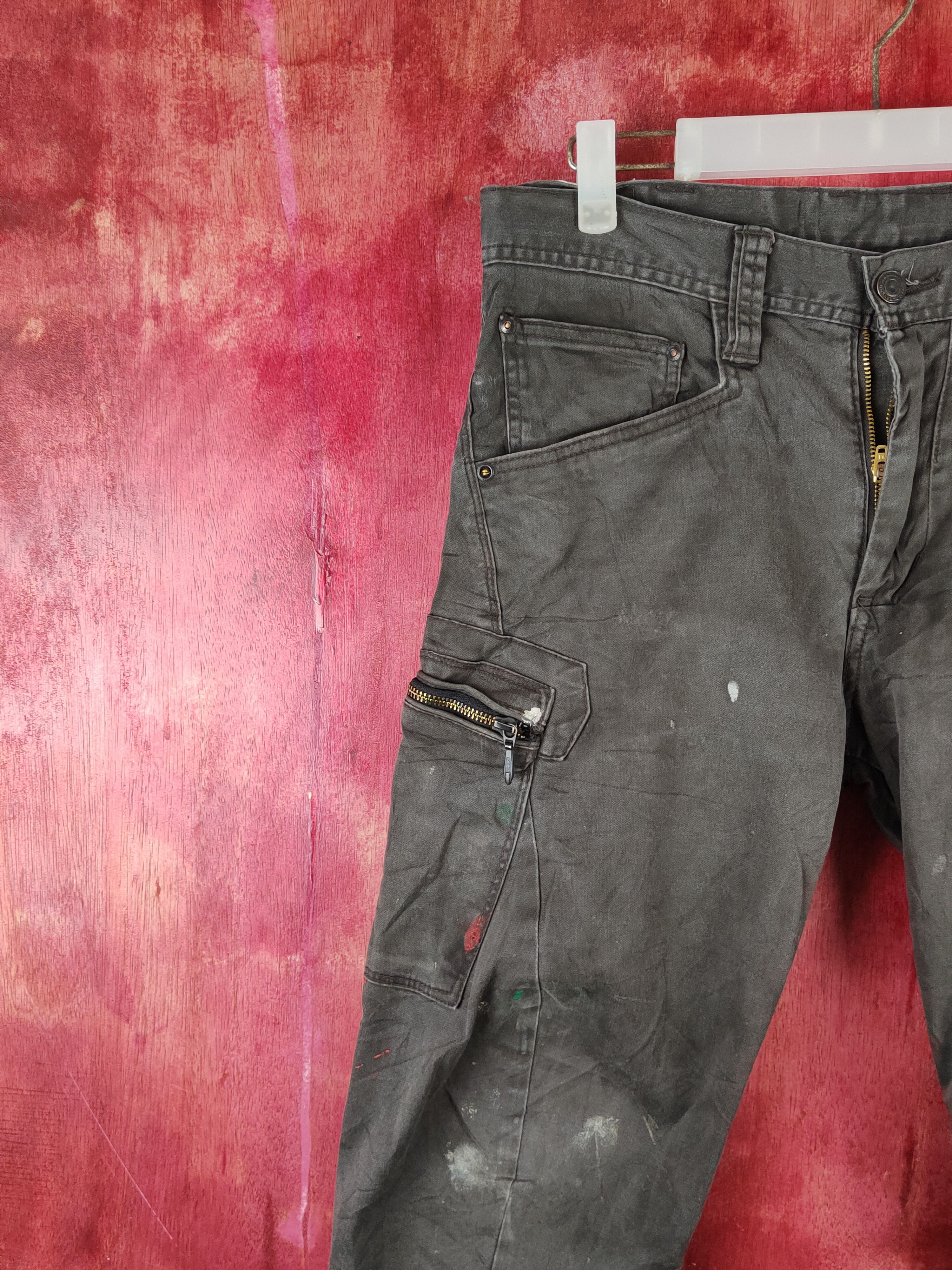 Japanese Brand Evenriver Dark Brown Multipocket Tactical Cargo Pants #S2397 Size US 30 / EU 46 - 3 Thumbnail