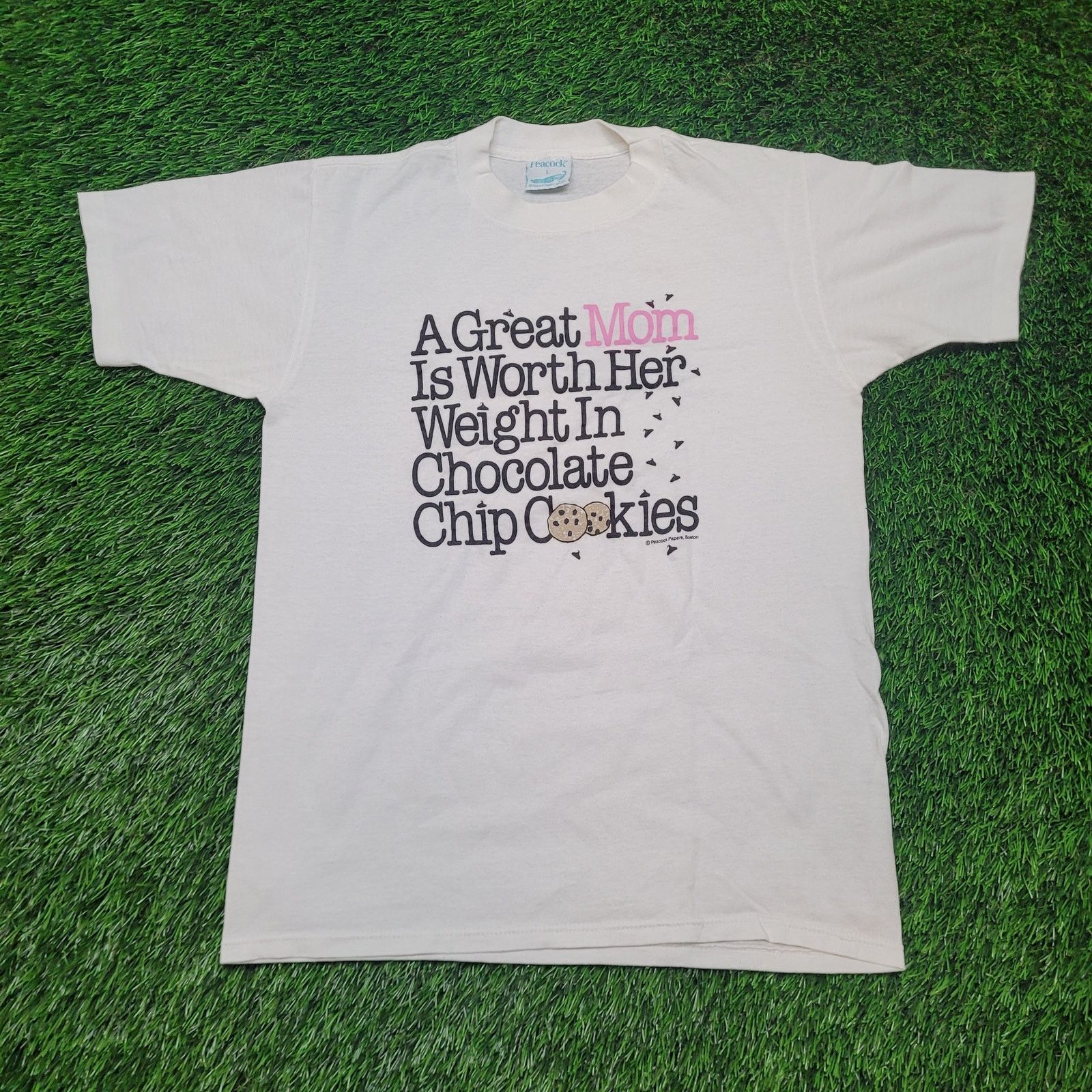 Vintage VTG Funny Great Mom T-Shirt Chocolate Chip Cookies Womens M Size M / US 6-8 / IT 42-44 - 1 Thumbnail