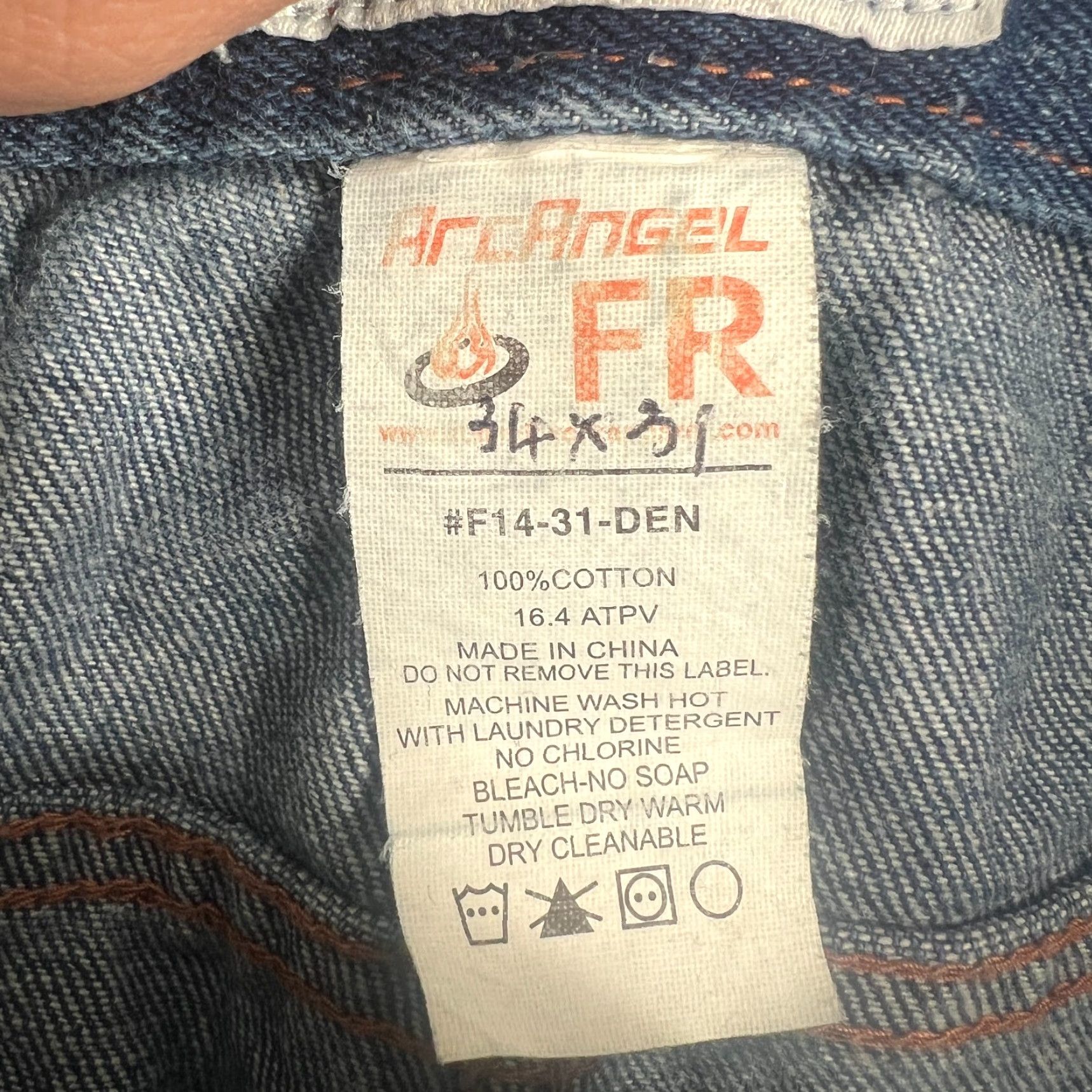 Vintage Summit FR Jeans Men's 34x30" Straight Leg Flame Resistant Fire Zero HRC 2 Size US 34 / EU 50 - 7 Thumbnail