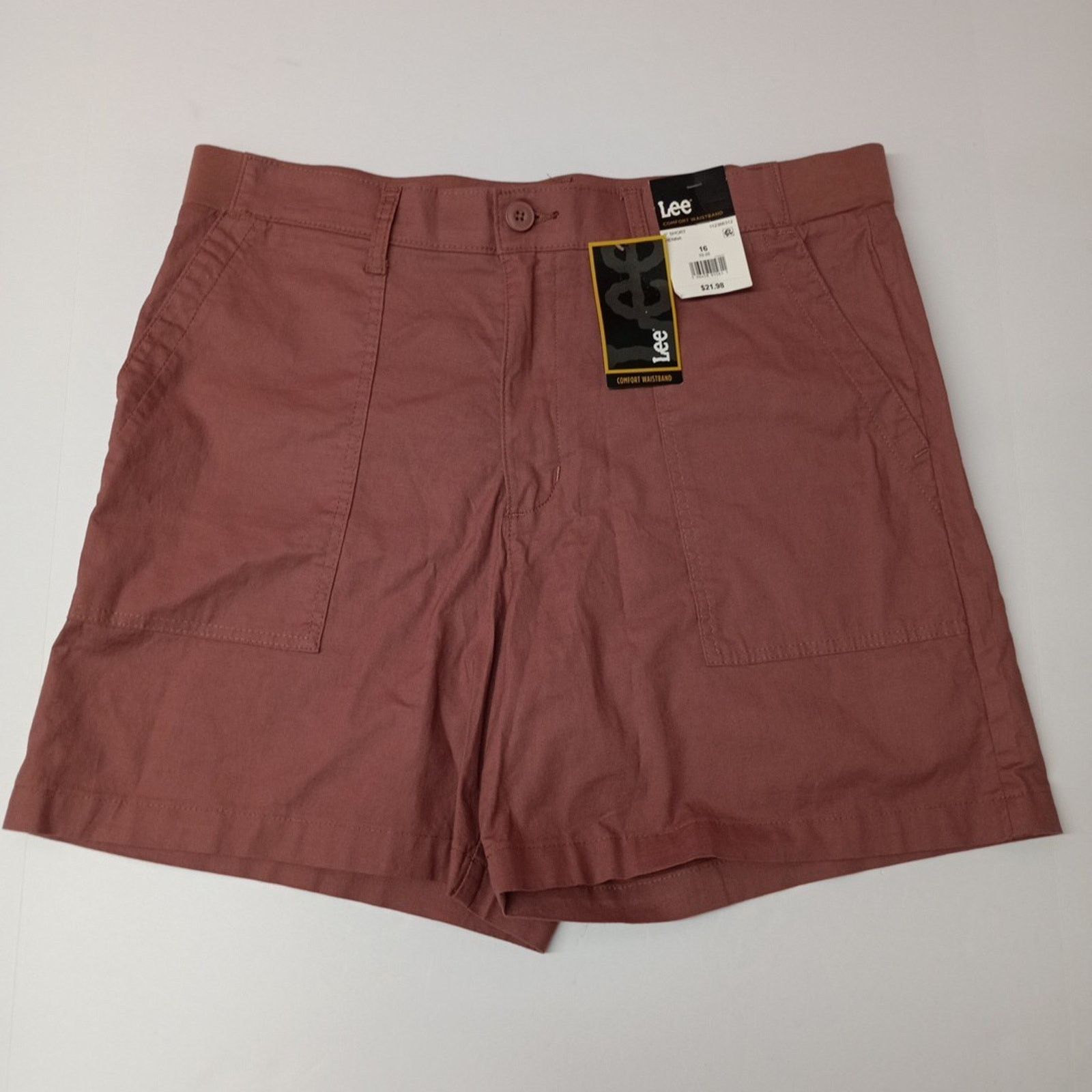 Lee Lee Bermuda Shorts Womens Size 16 Henna 6" Ins Comfort Waist Size 38" / US 16 / IT 52 - 1 Thumbnail