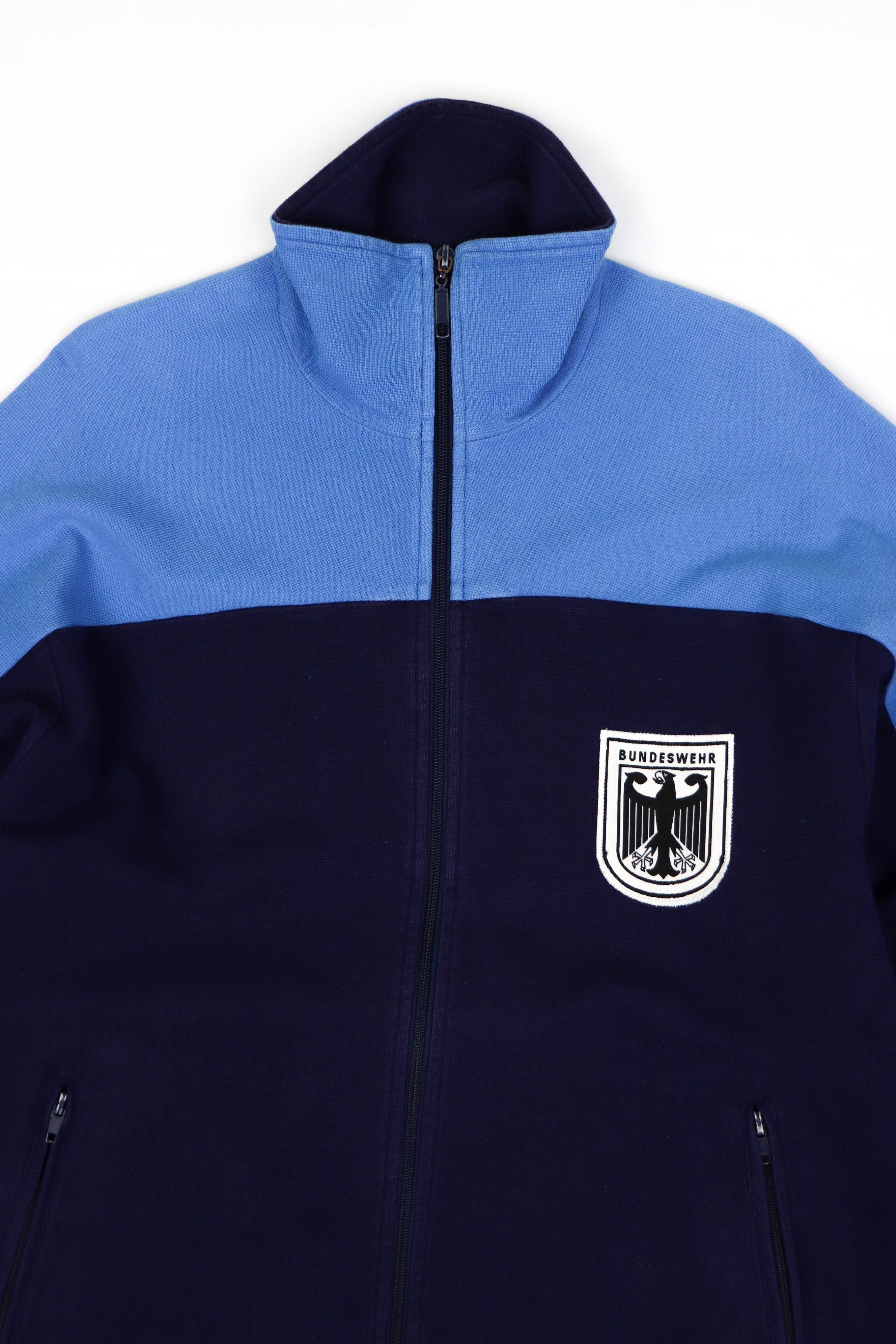 Vintage Bundeswehr Rare Vintage Full Zip Blue Track Top Jacket Size US XL / EU 56 / 4 - 3 Thumbnail