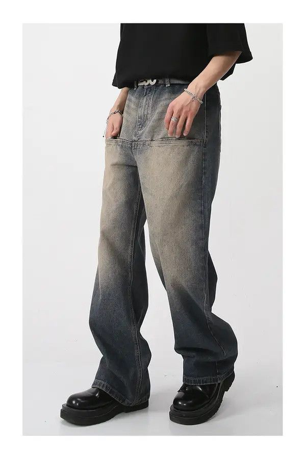 Japanese Brand VIBE Washed vintage jeans high waist loose straight leg Size US 32 / EU 48 - 6 Thumbnail