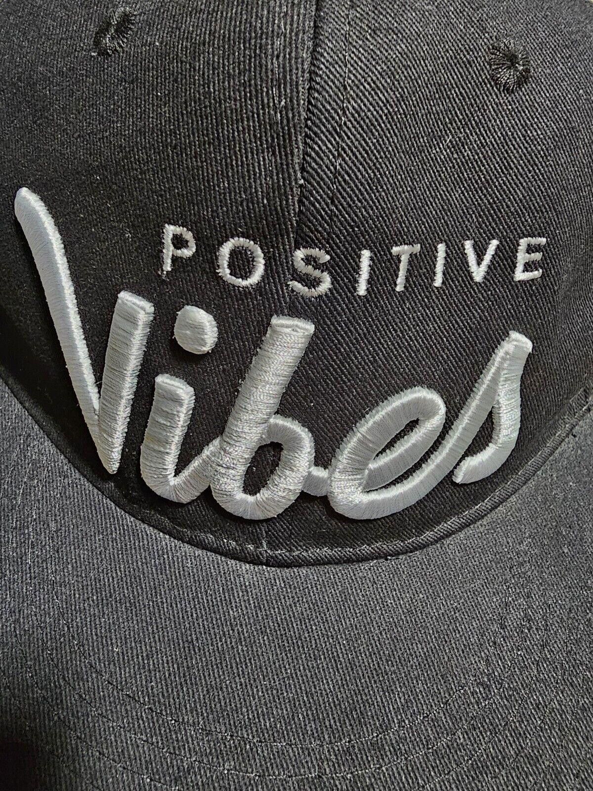 Designer Positive Vibes Snapback Hat Black Size ONE SIZE - 3 Thumbnail