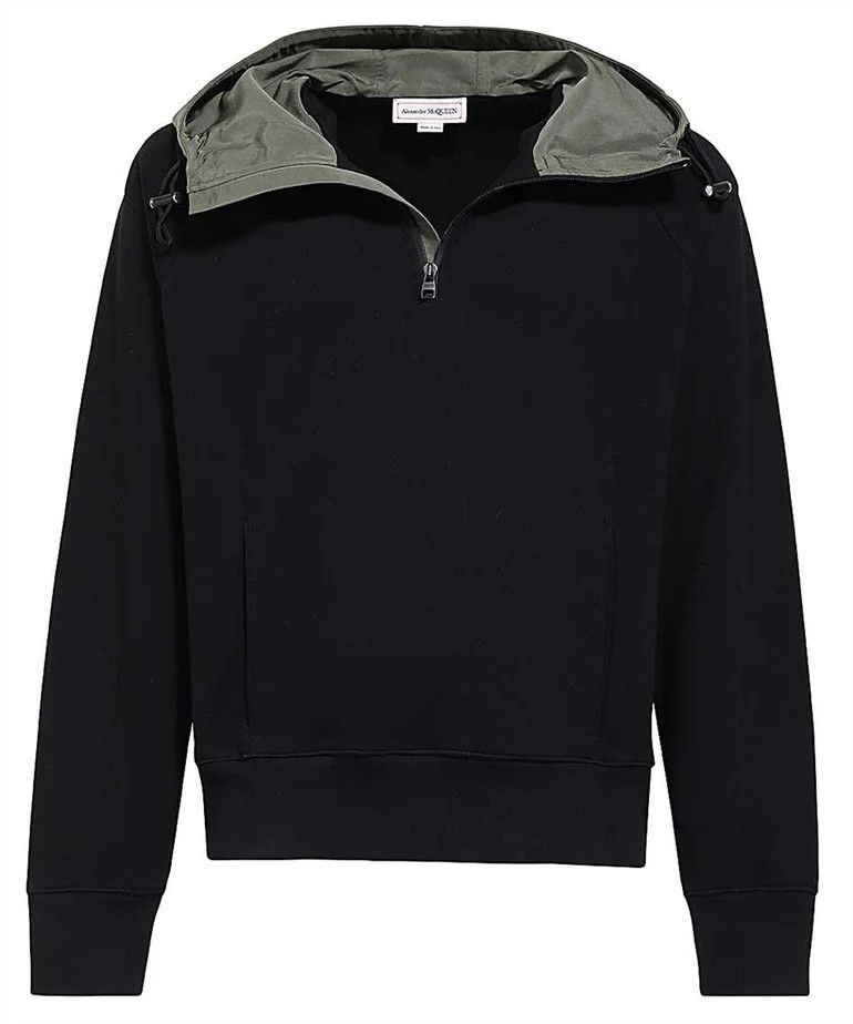 Alexander McQueen o1y1024 Hooded Sweatshirt In Black Size US M / EU 48-50 / 2 - 1 Thumbnail