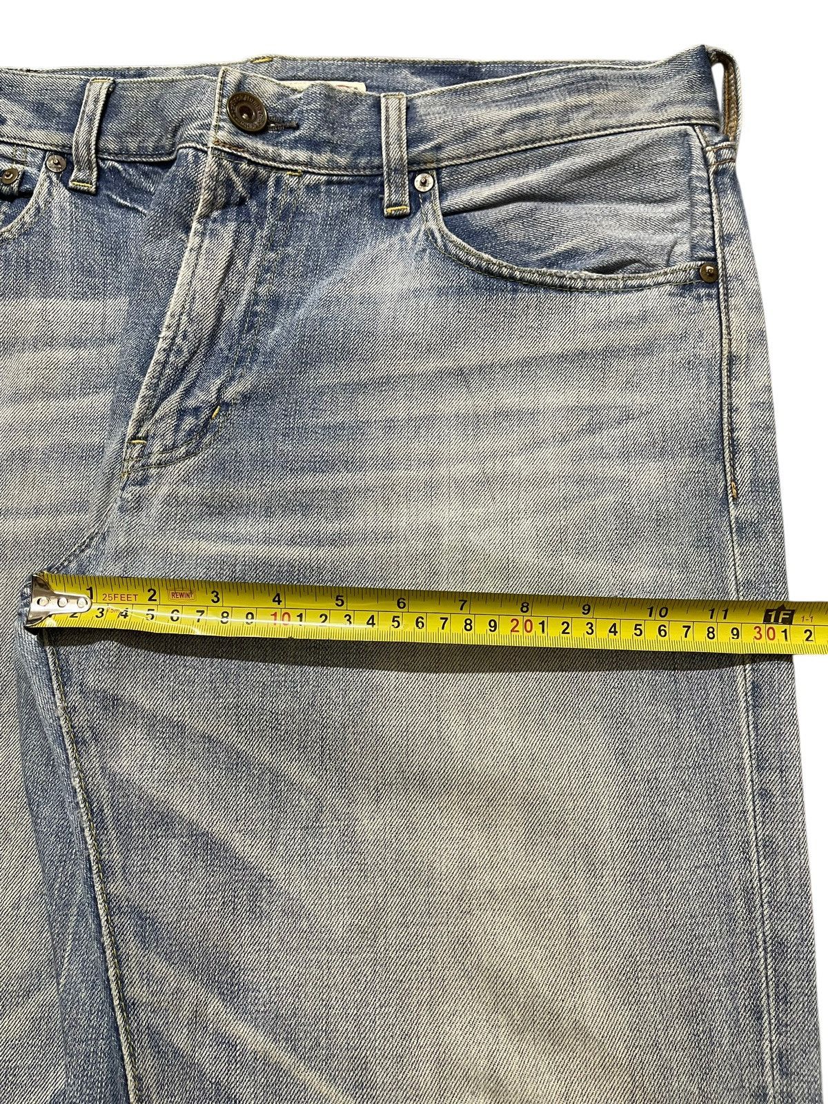 In The Attic Vintage Japanese Brand Mud Faded Wash Distress Baggy Jeans Size US 36 / EU 52 - 15 Thumbnail