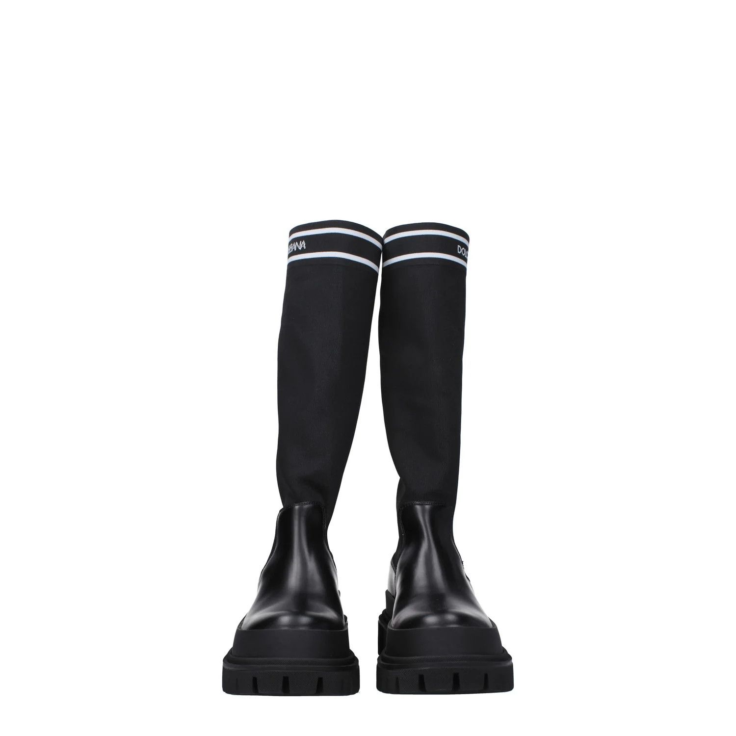 Dolce & Gabbana ob1o1e1124 Leather Boots in Black Size US 6.5 / IT 36.5 - 3 Thumbnail