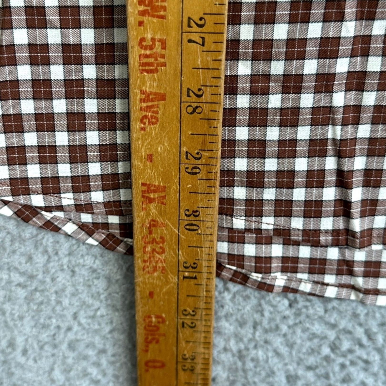 Bonobos VINTAGE Bonobos Shirt Mens 3XL Brown White Button Down Plaid Stretch Long Sleeve Size US XXL / EU 58 / 5 - 7 Thumbnail