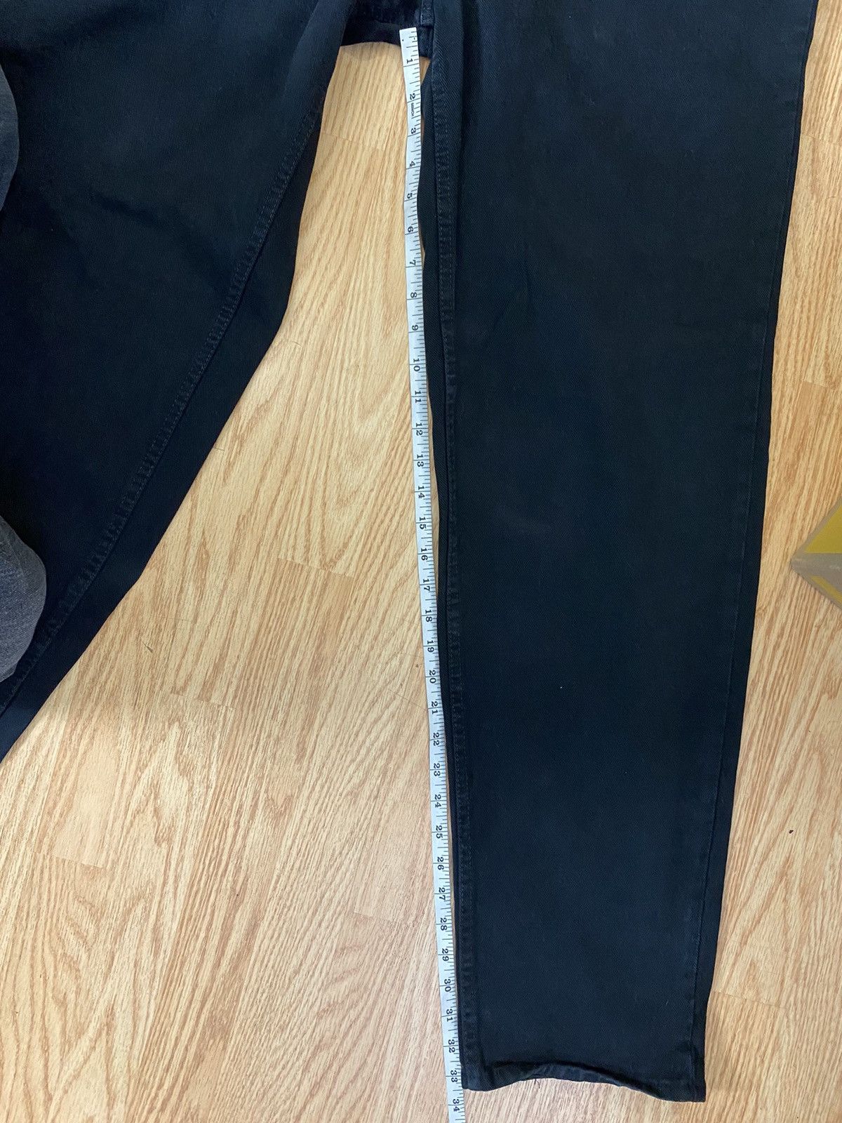 Levi's Vintage 1995 Levi’s Silver Tab Loose Black Denim Jeans 90’s Size US 34 / EU 50 - 9 Thumbnail
