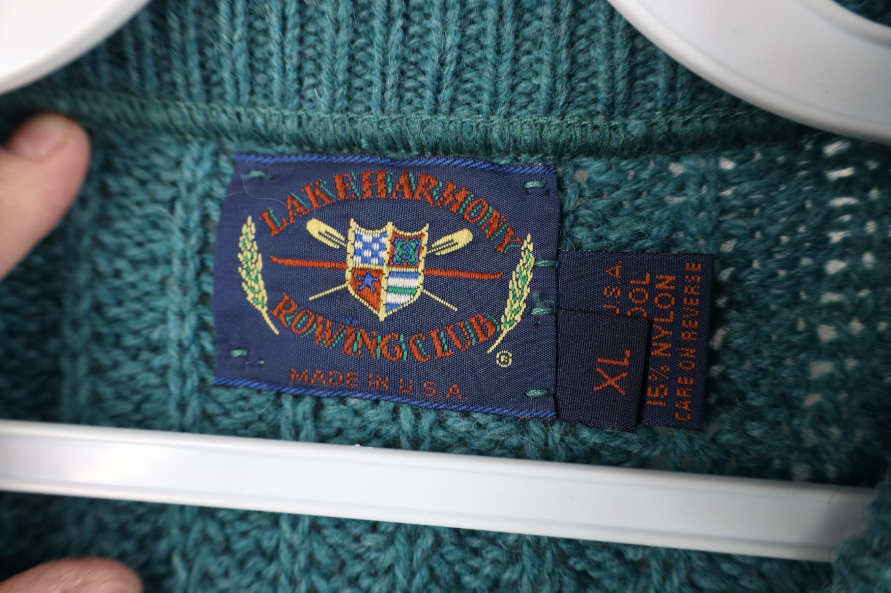 Vintage Vintage 90s Streetwear Heavy Wool Blend Crewneck Sweater Size US XL / EU 56 / 4 - 5 Thumbnail