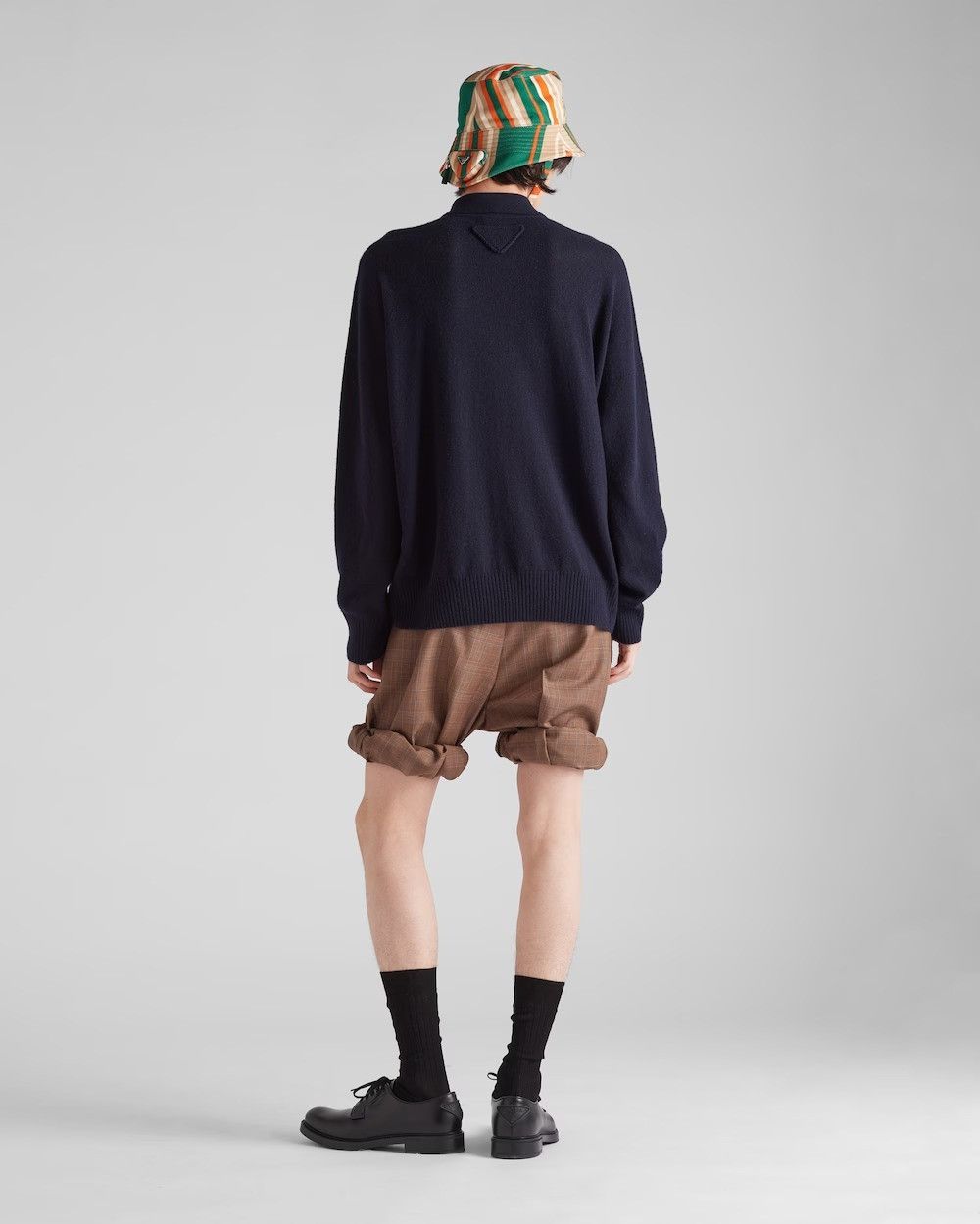 Prada o1bcso1str1025 Cashmere Sweater in Navy Size US M / EU 48-50 / 2 - 5 Thumbnail